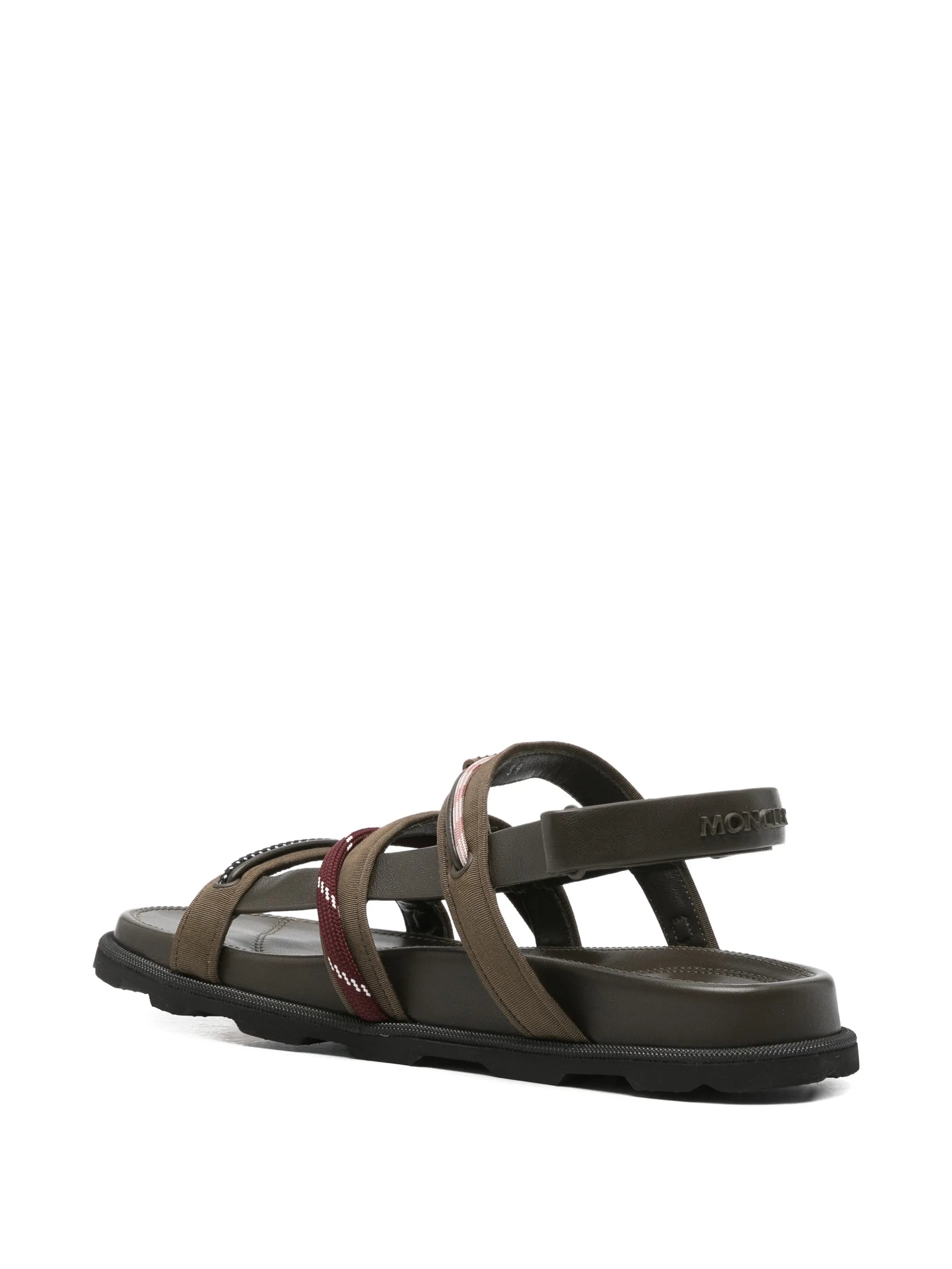 multi-strap leather sandals