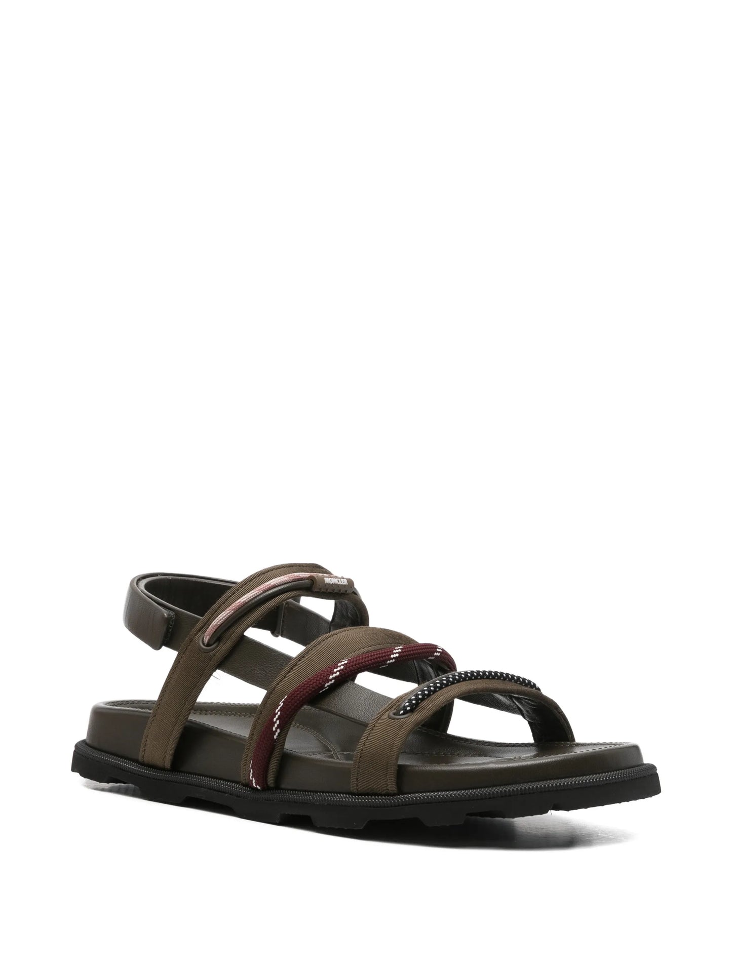 multi-strap leather sandals