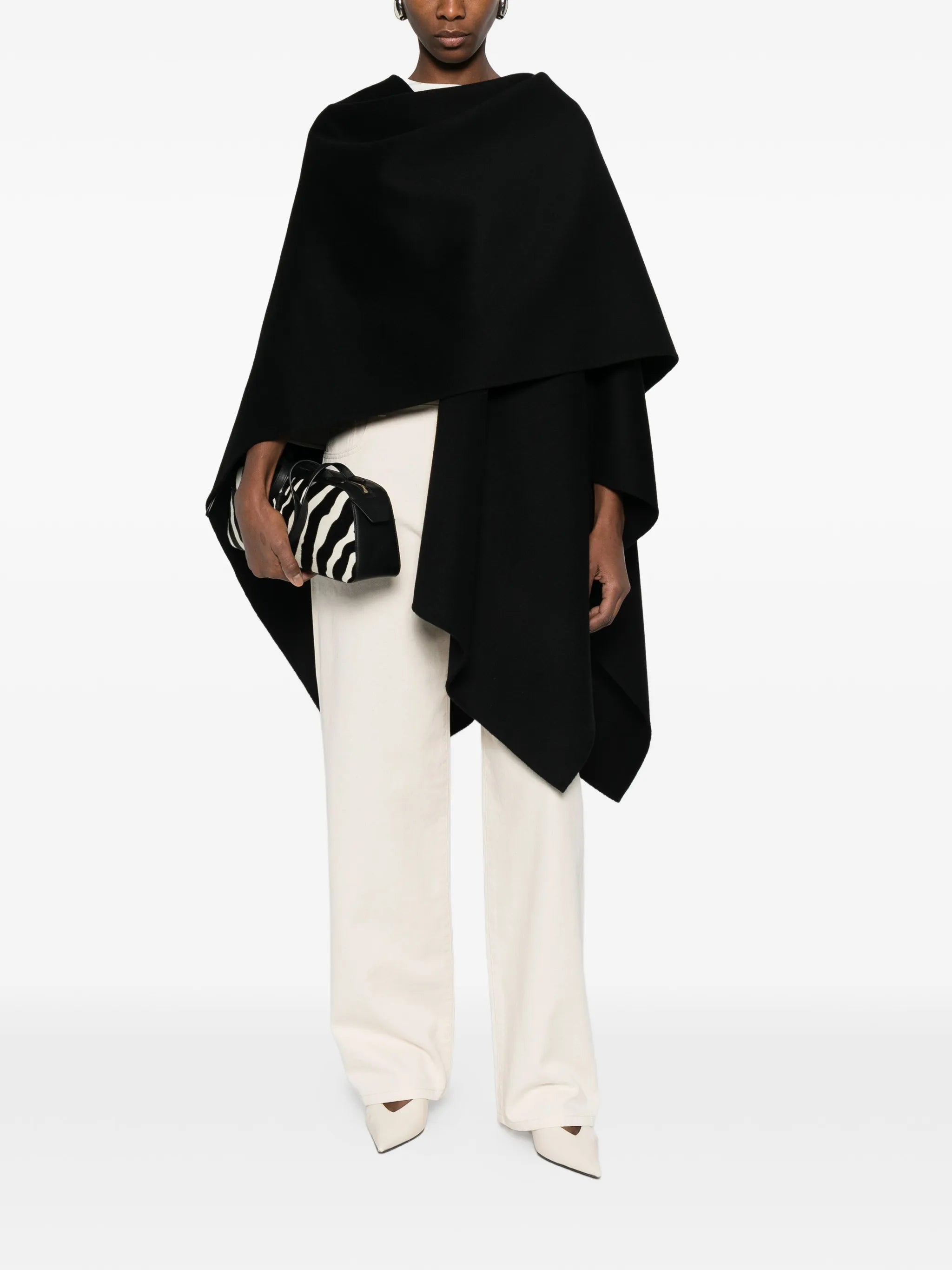 double-faced poncho