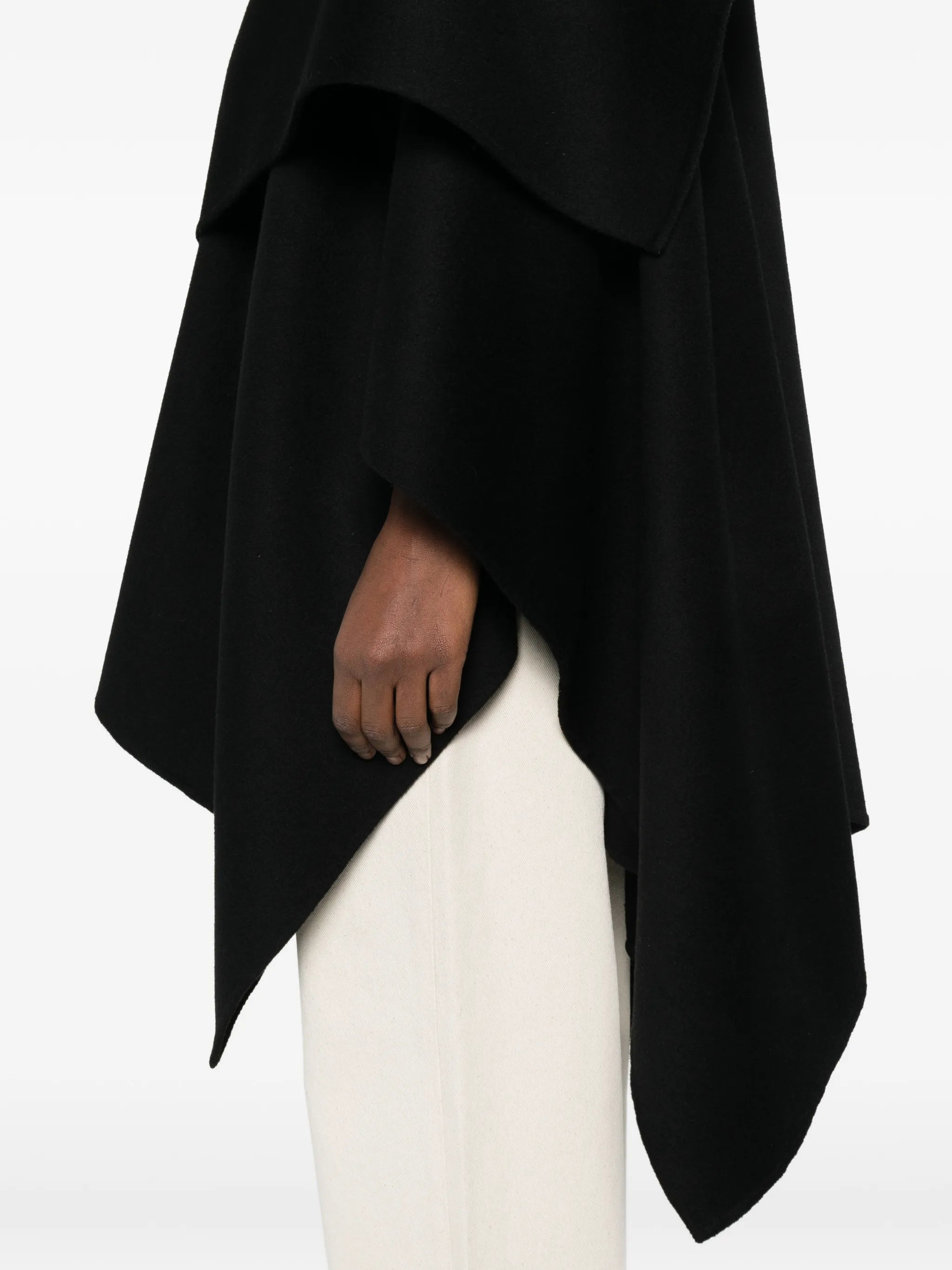 double-faced poncho
