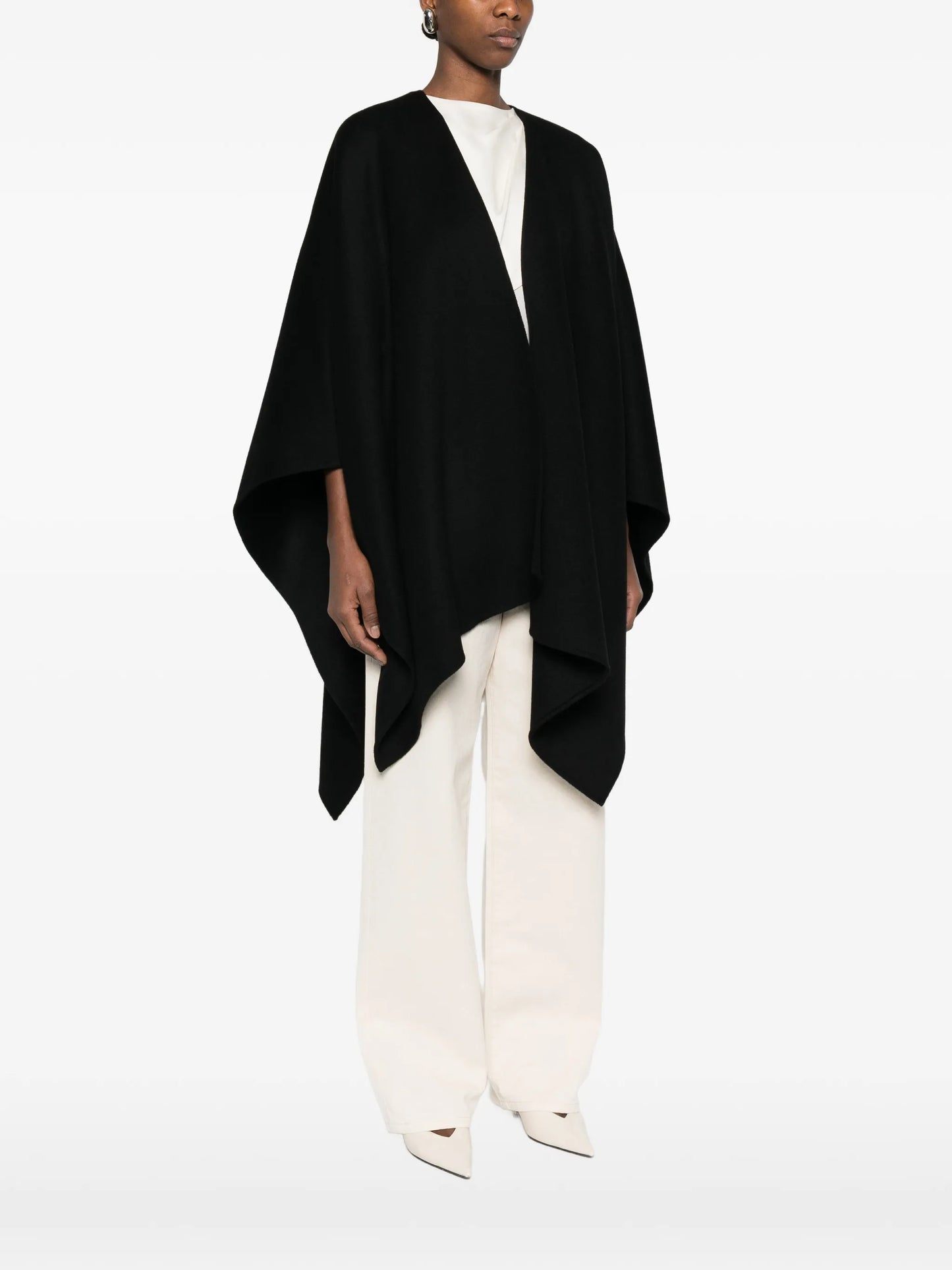 double-faced poncho