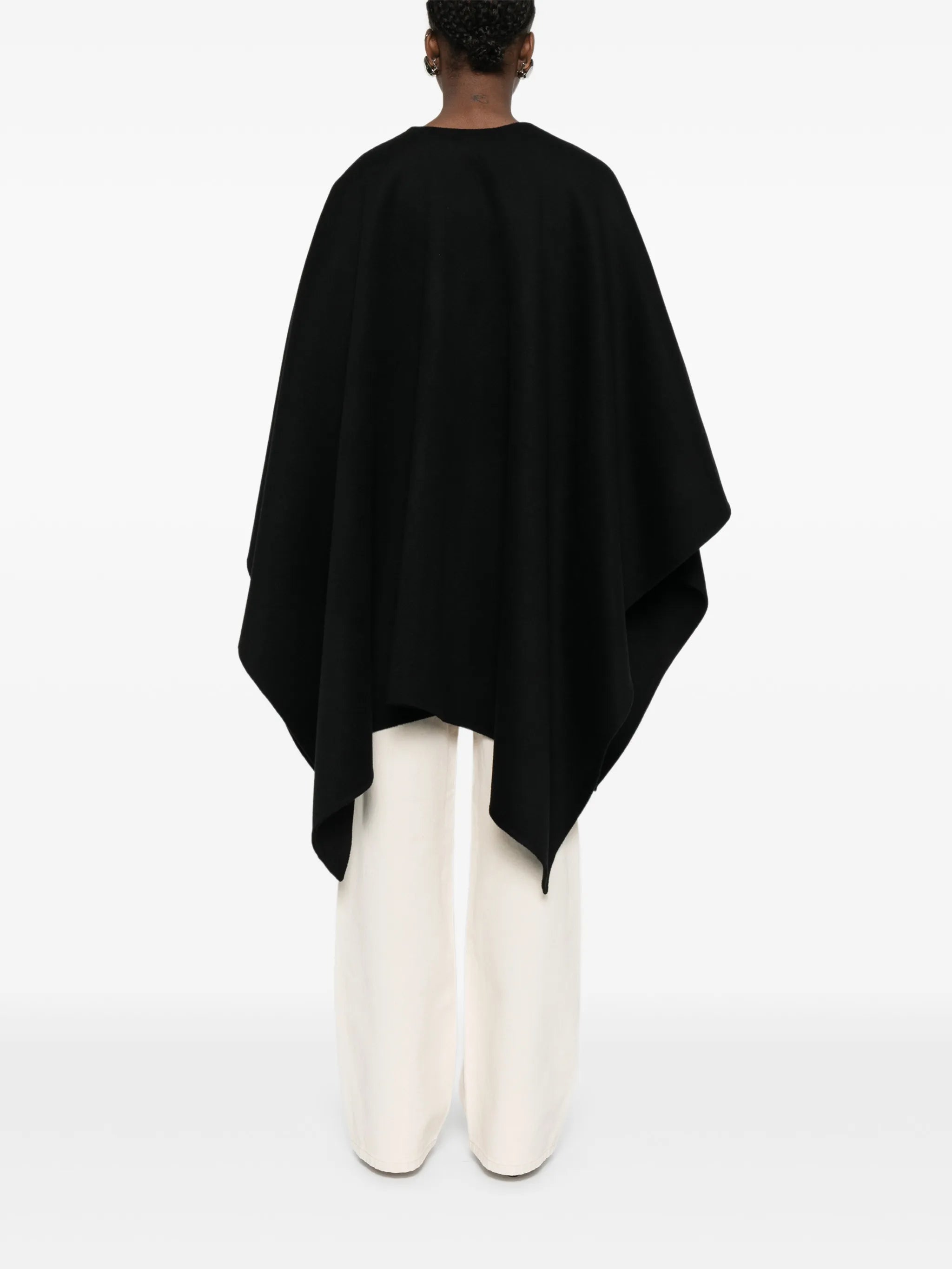 double-faced poncho