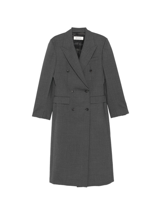 double-breasted blazer coat