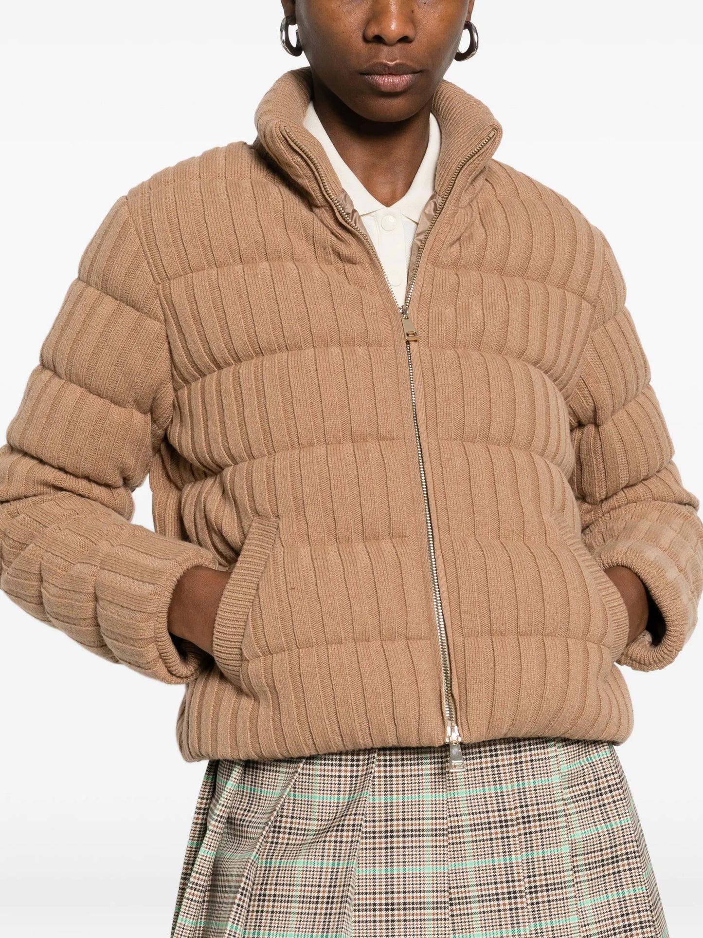 padded zip-up jacket