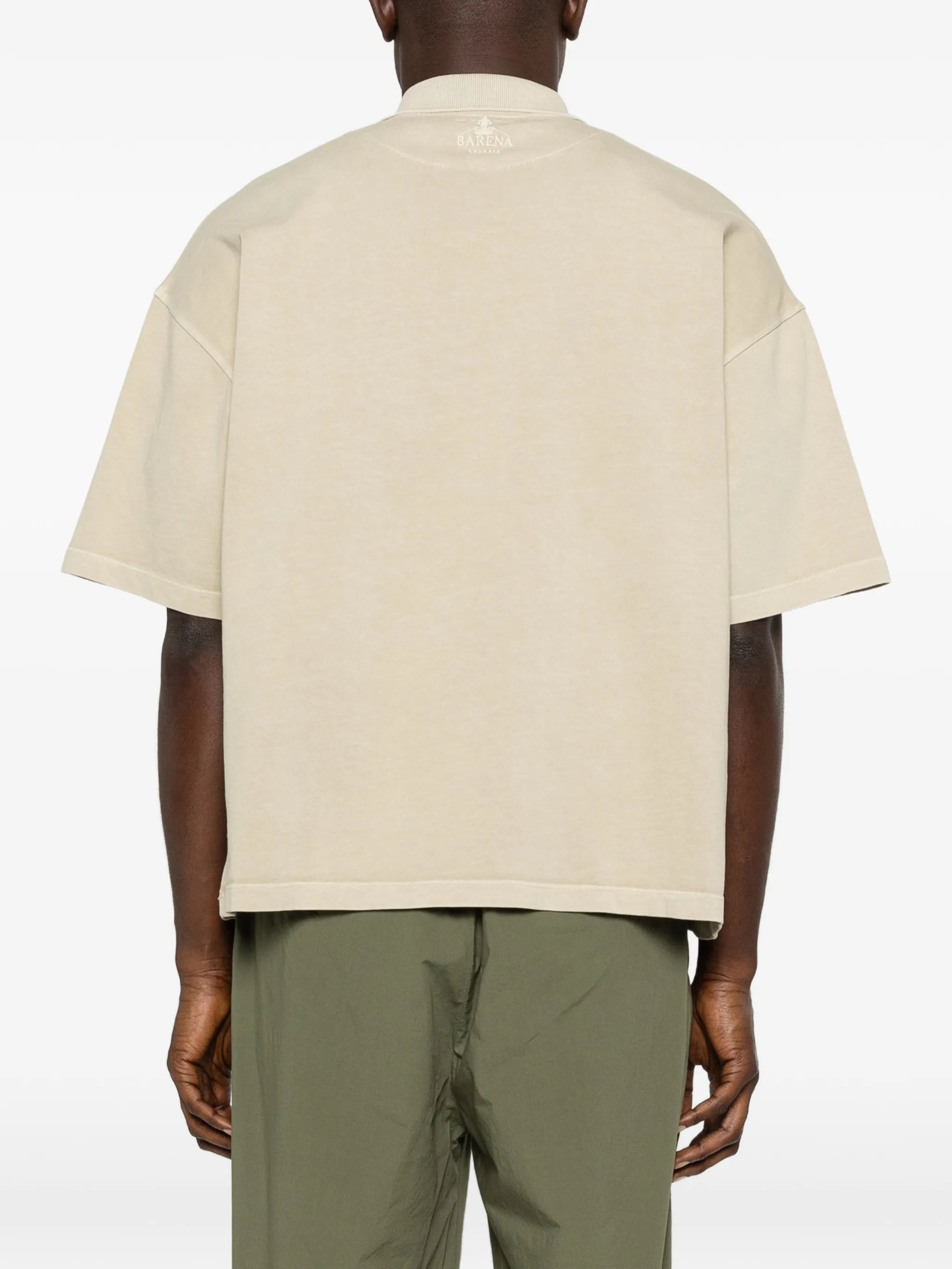 buttoned short-sleeve polo shirt