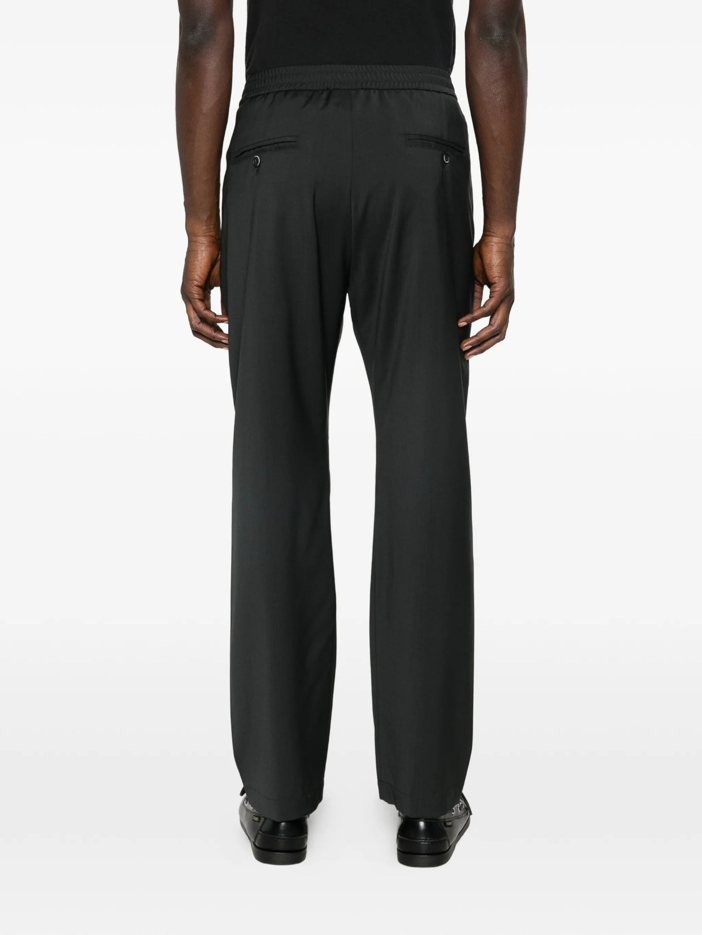 elasticated-waistband trousers
