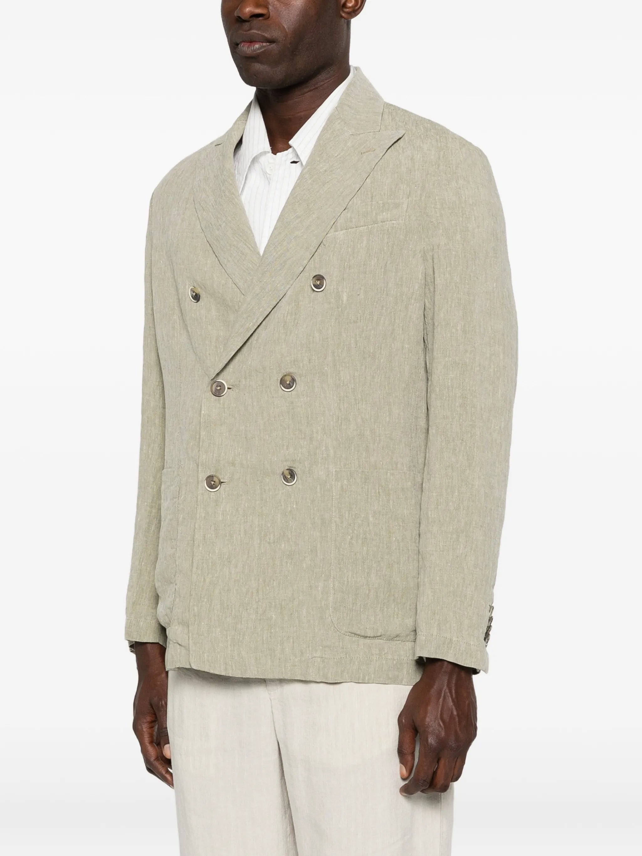 double-breasted blazer