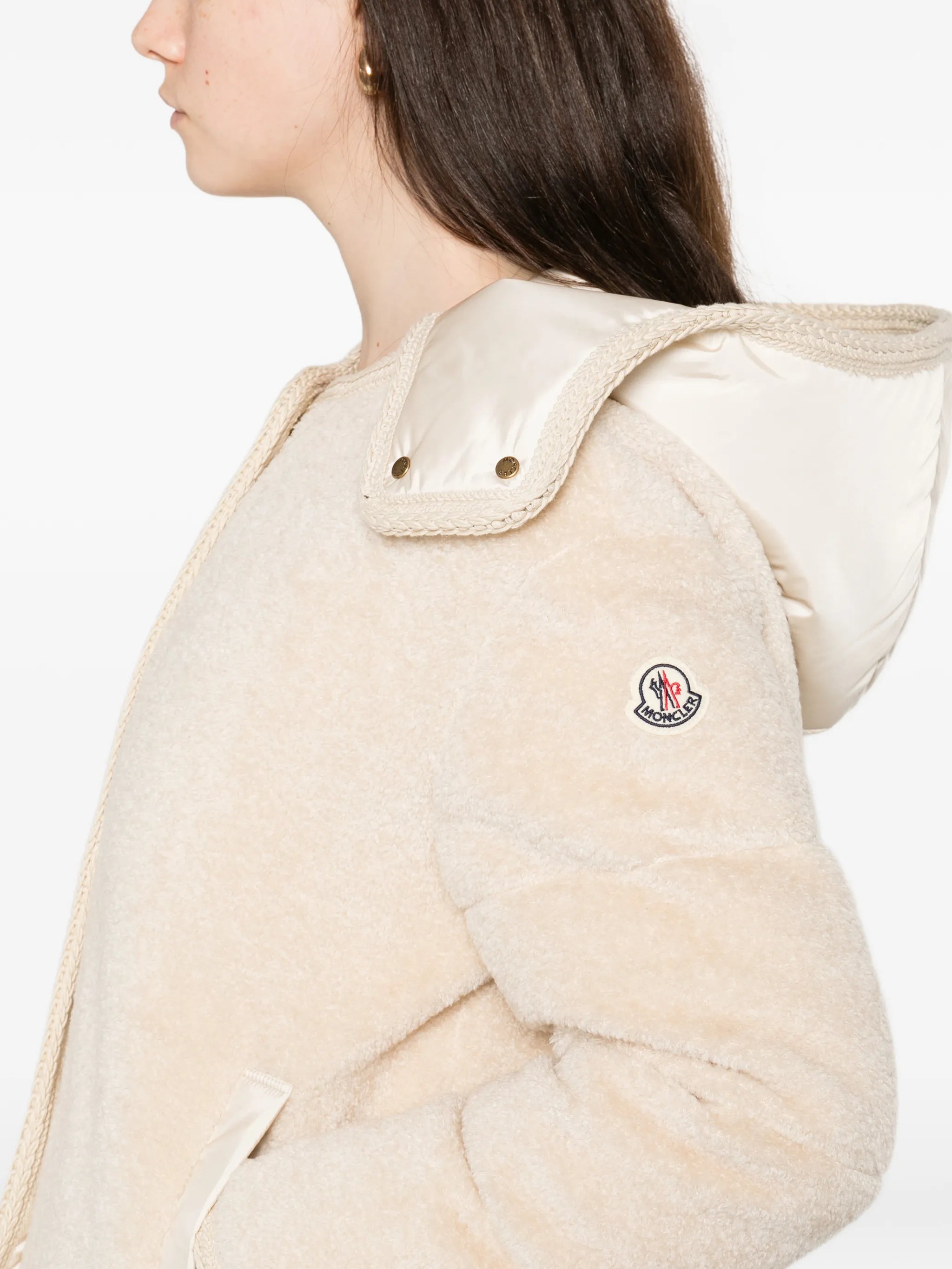 button hooded parka