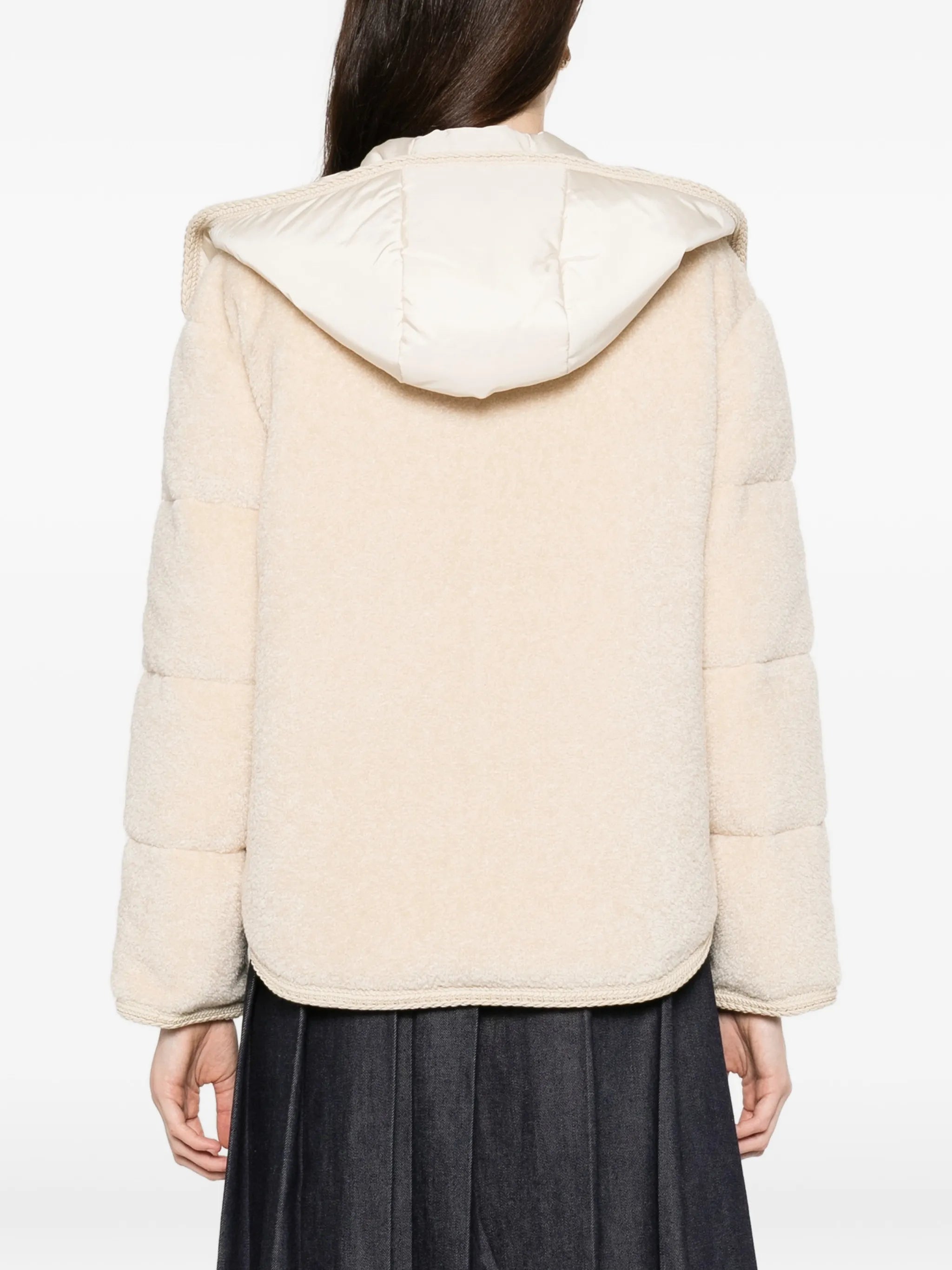 button hooded parka