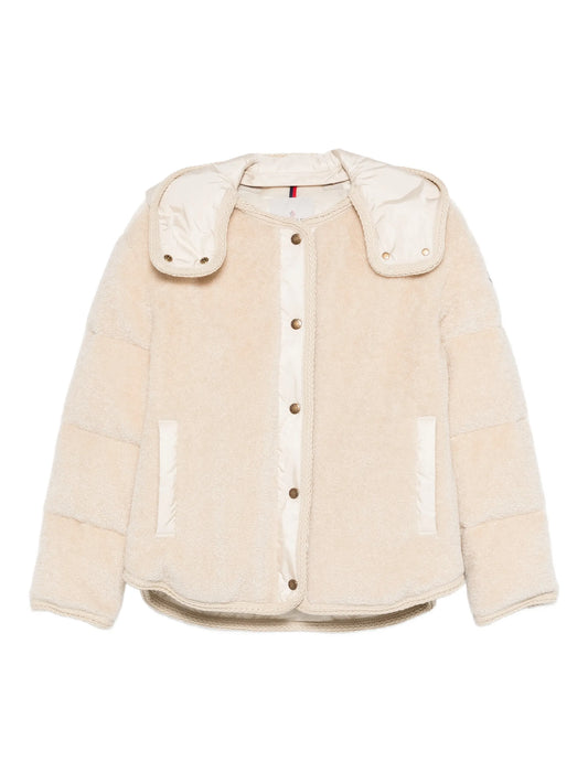 button hooded parka