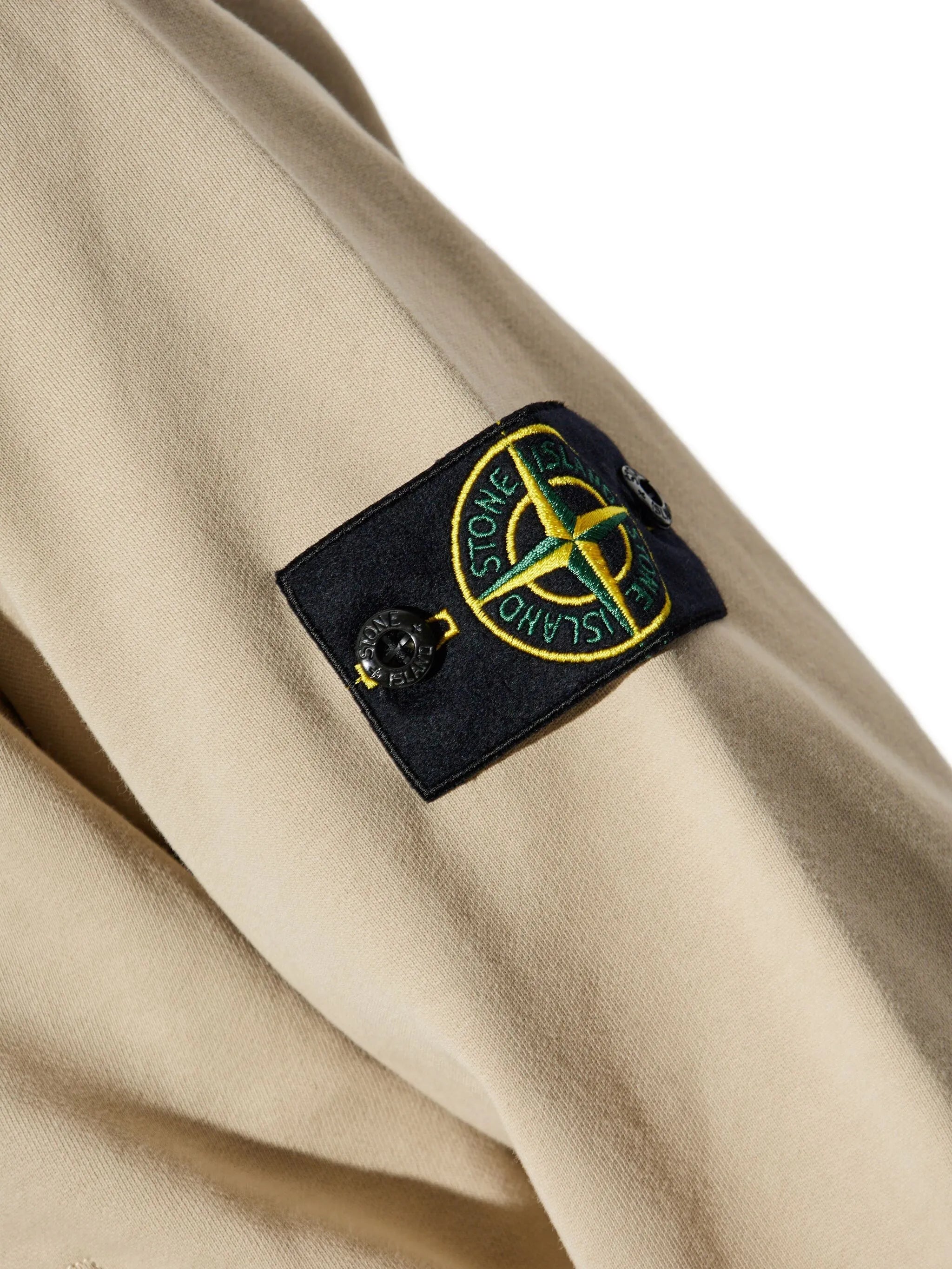 logo-patch zip-up hoodie