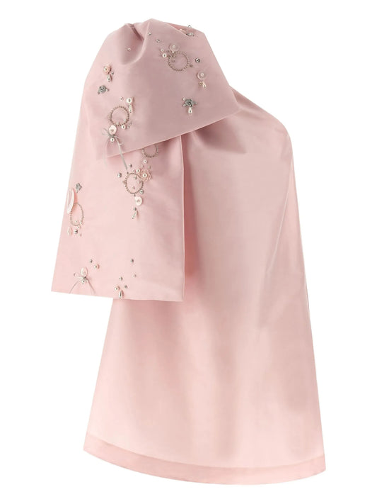Winnie bow-detail mini dress