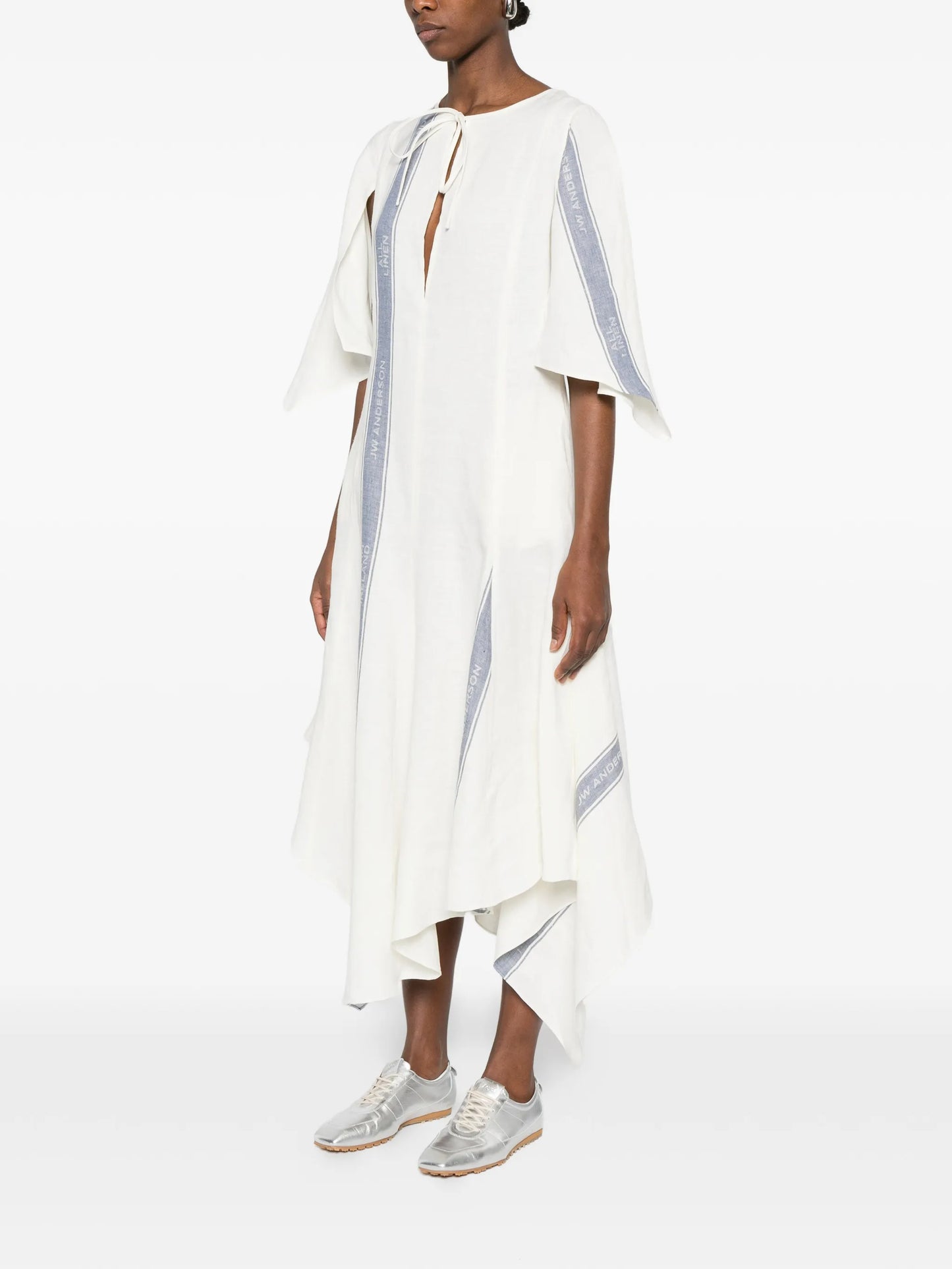 asymmetric-hem dress