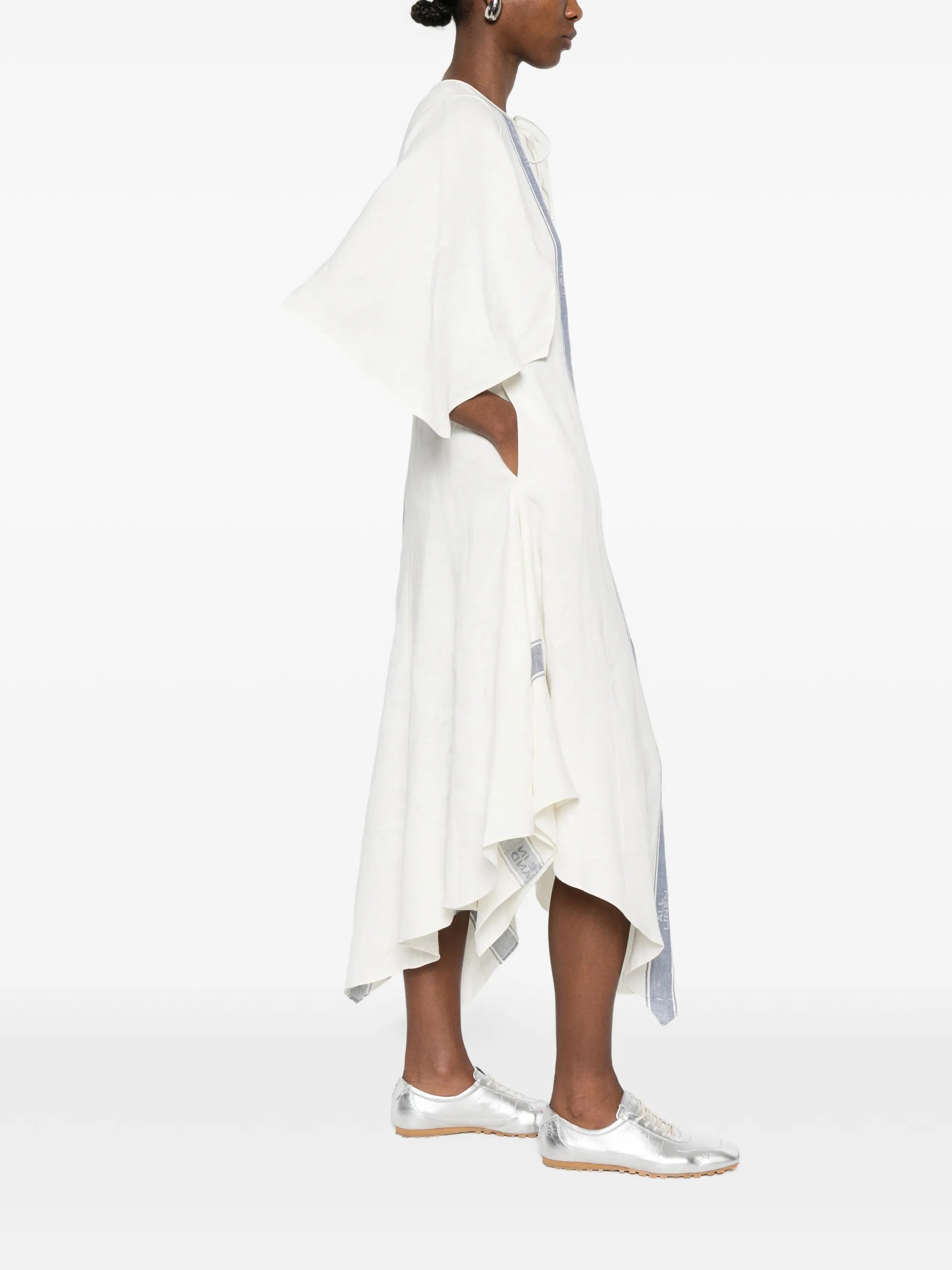 asymmetric-hem dress