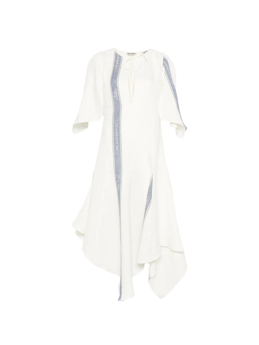 asymmetric-hem dress