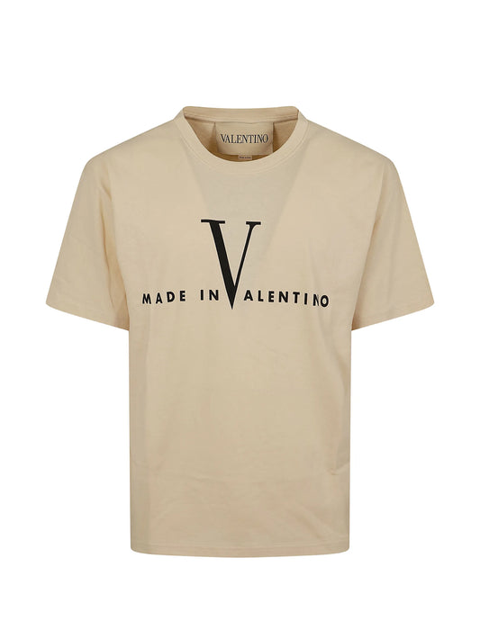 Made In Valentino-print T-shirt