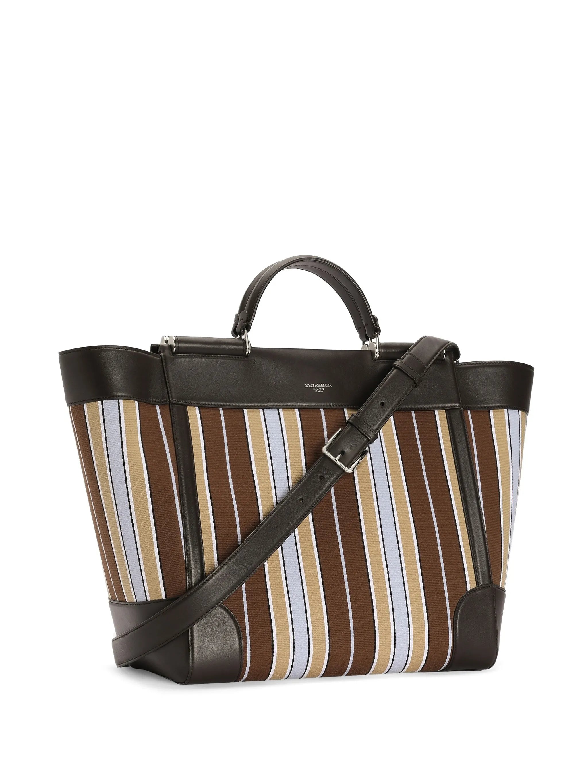 Sicily jacquard fabric tote bag