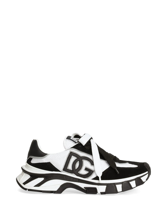 DG Country Road nylon and leather sneakers