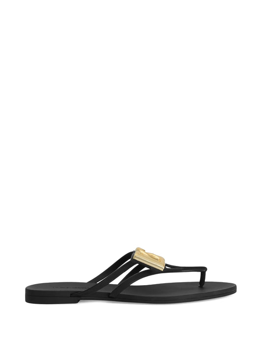 logo plaque flip-flops