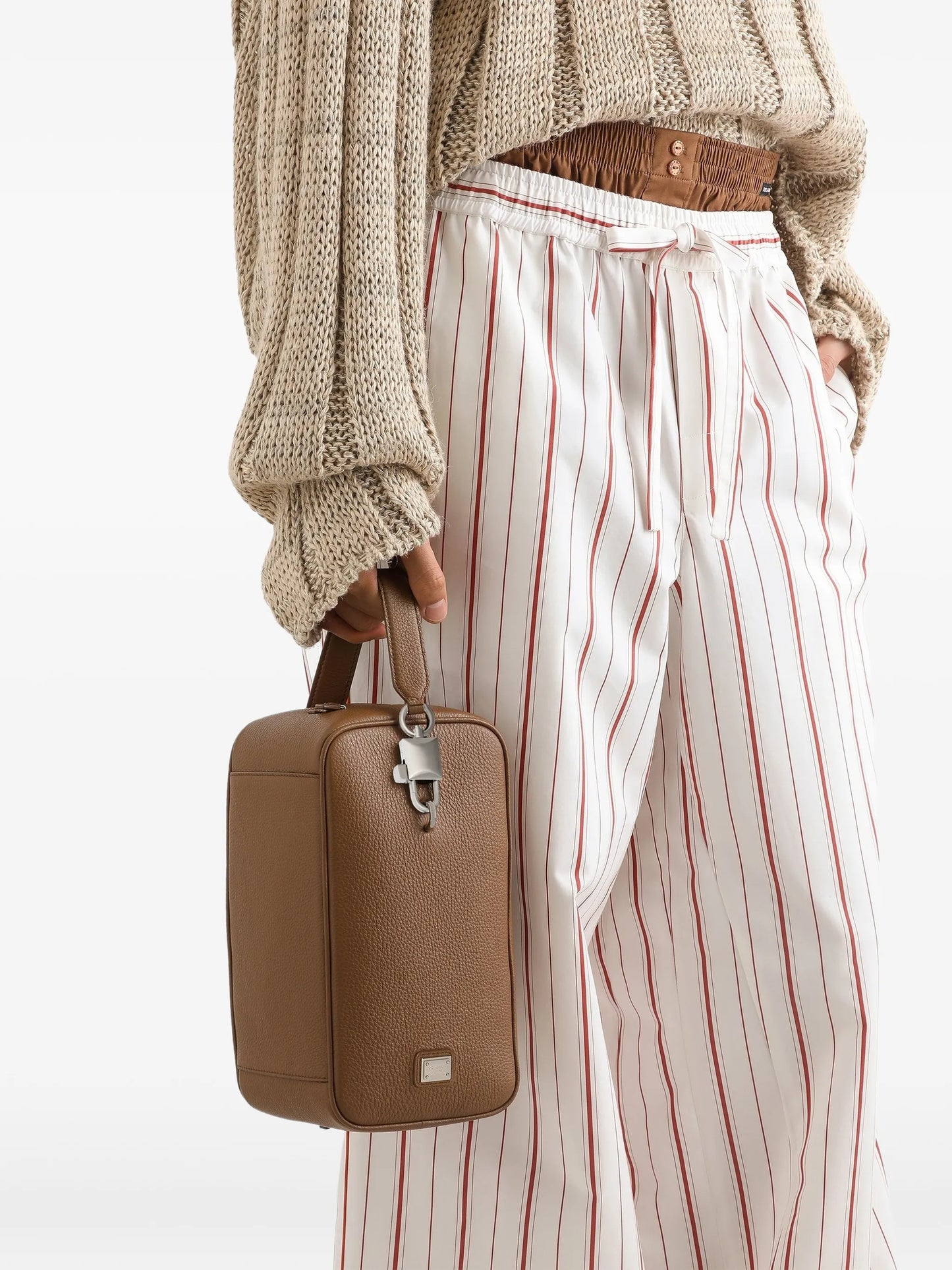 padlock handle tote bag