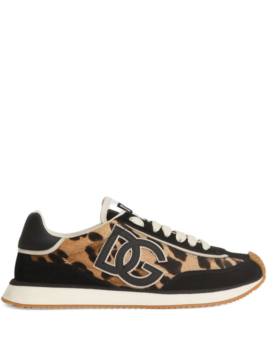 leopard-print sneakers