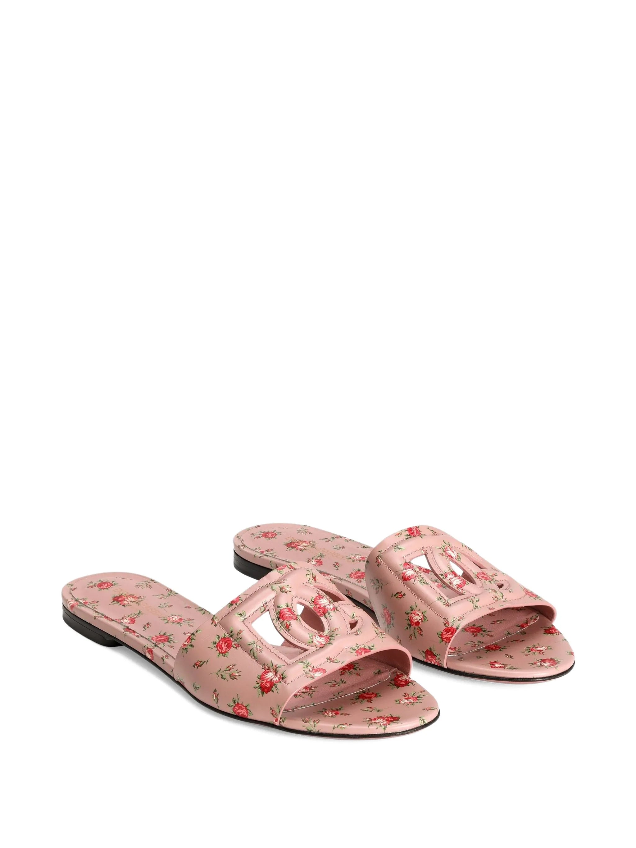 floral-detail sandals