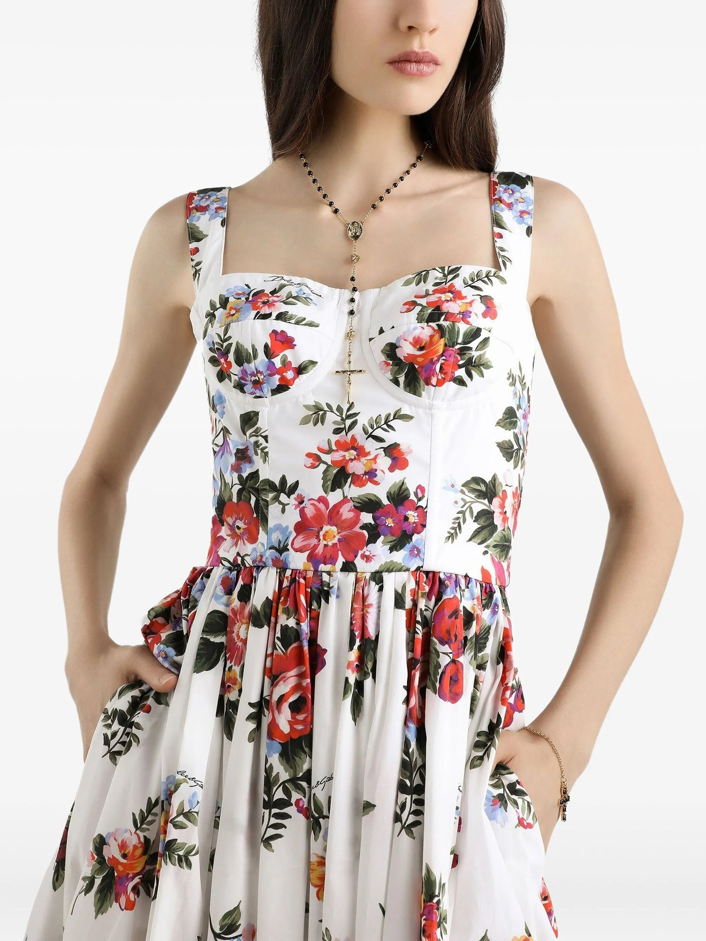 floral strap dress