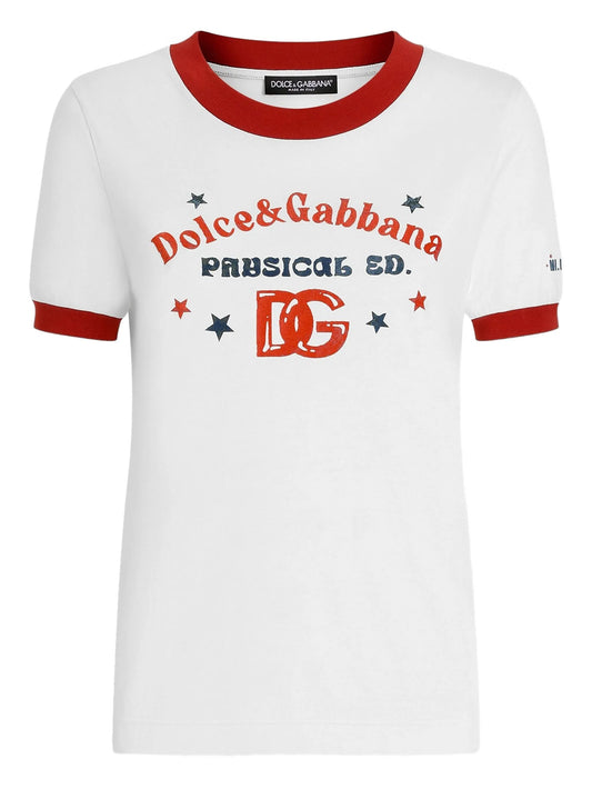 logo-print cotton T-shirt