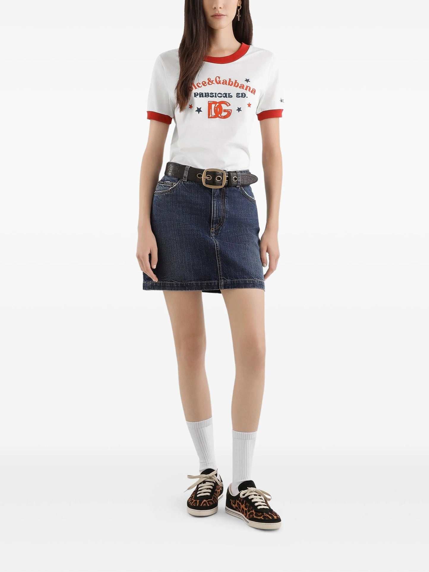 logo-print cotton T-shirt