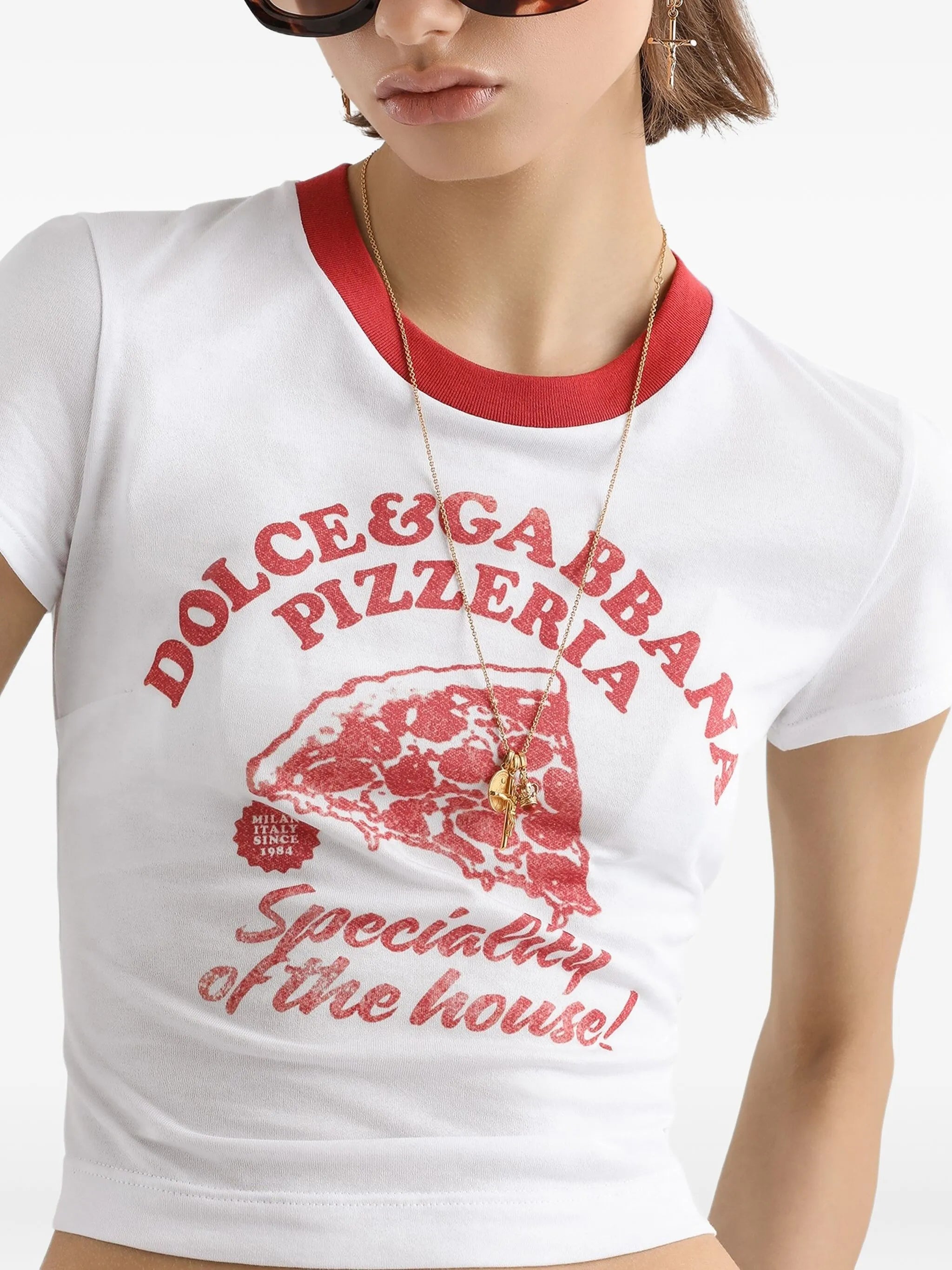 graphic-print cotton T-shirt