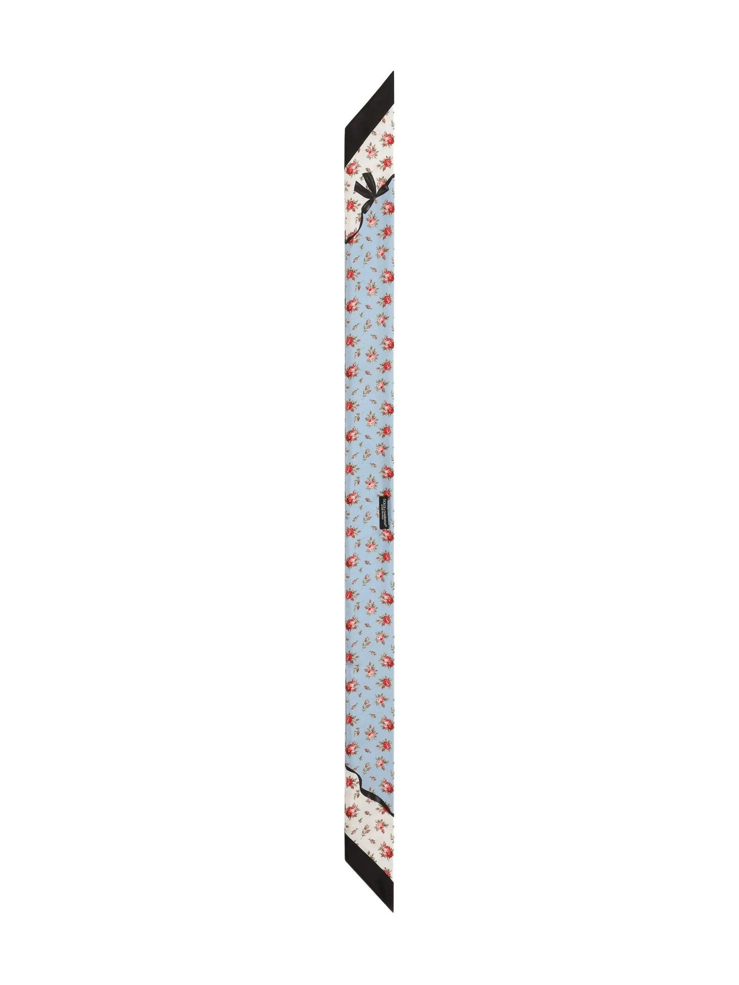 floral-print silk neckerchief