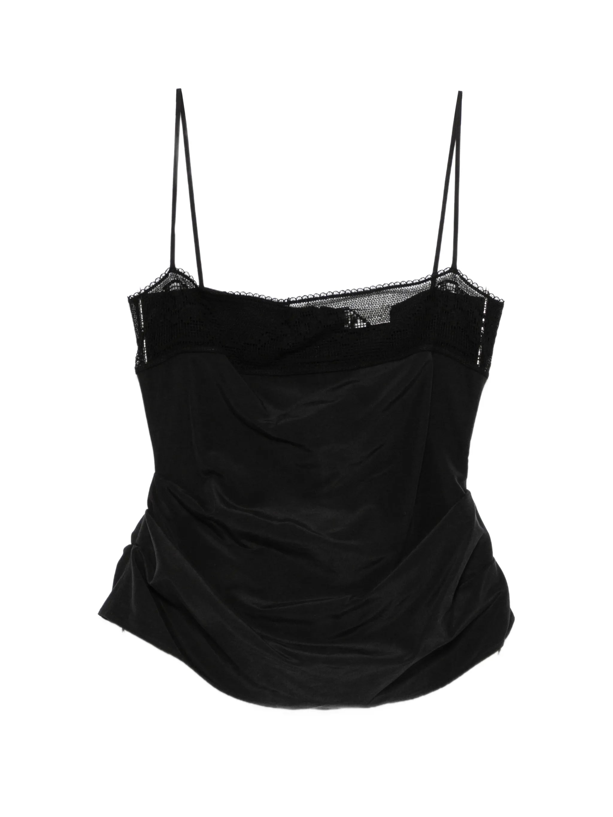 lace-trim top