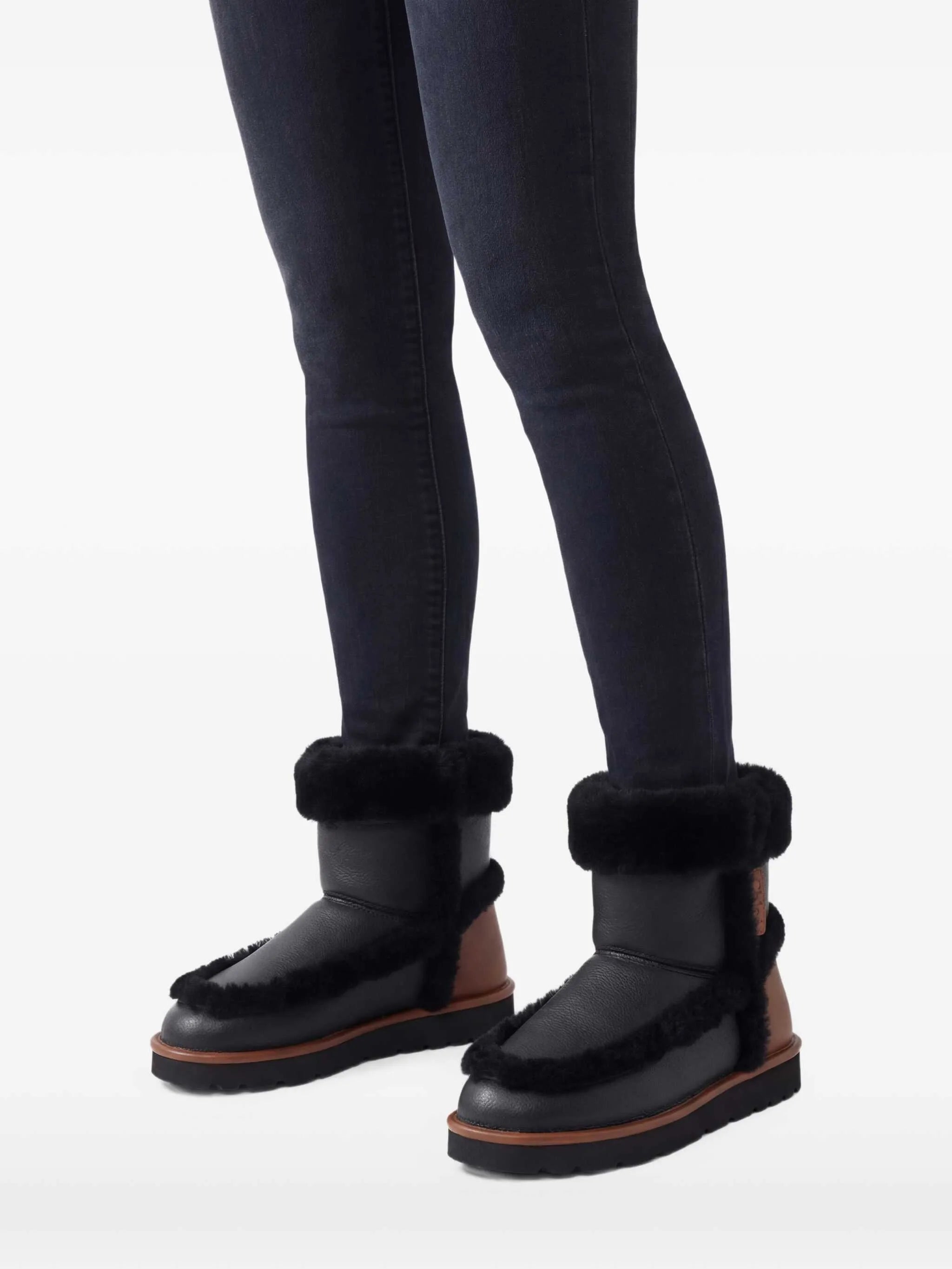 Dolcie shearling-leather boots