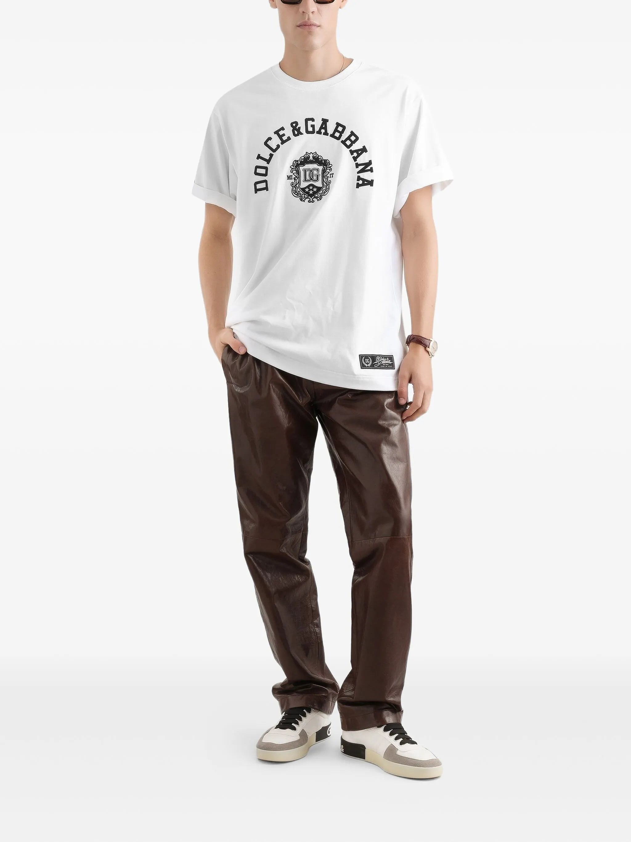 logo-graphic cotton T-shirt