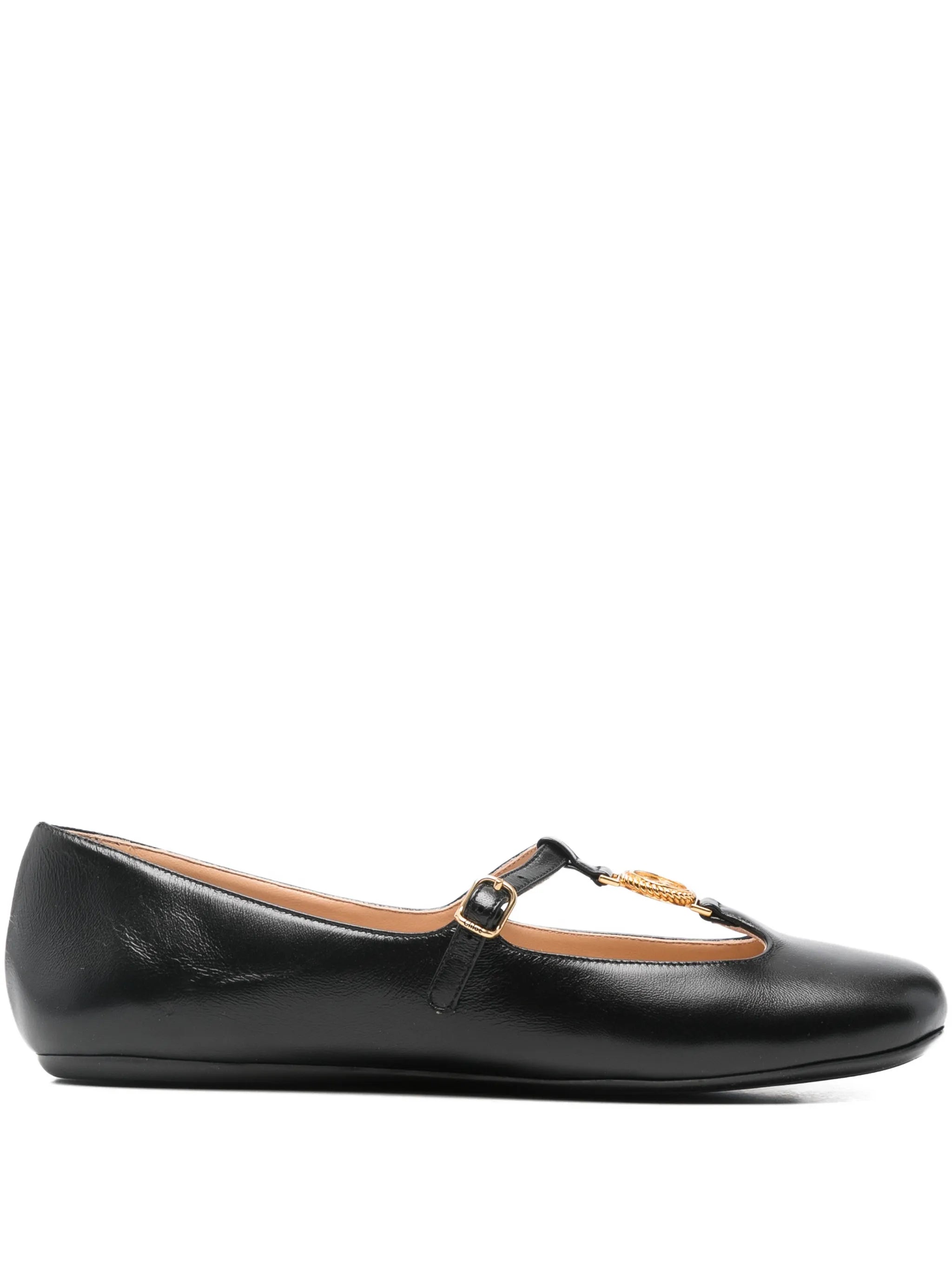 Leonore logo-medal ballet flats