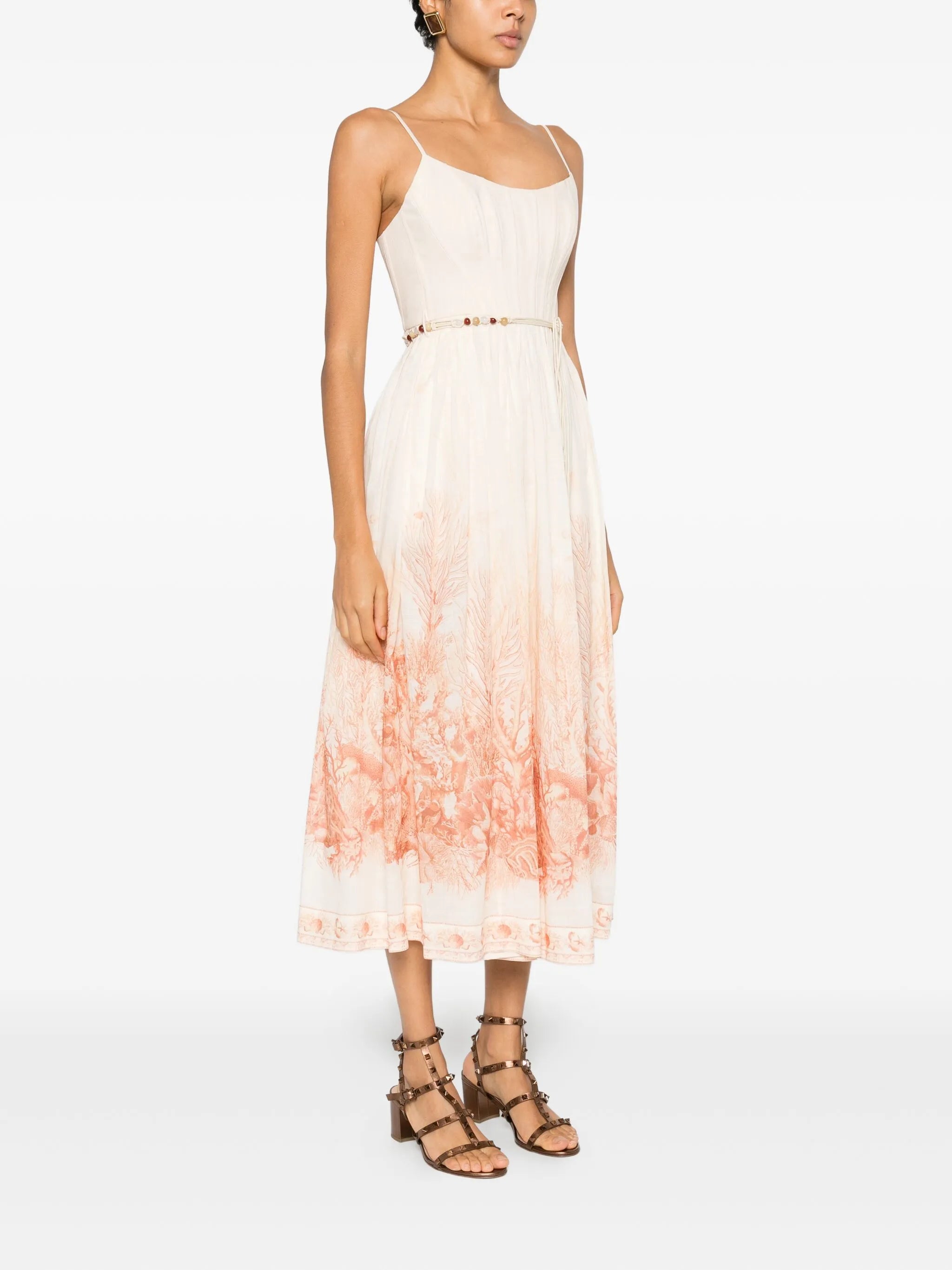 The Wanderlust print midi dress