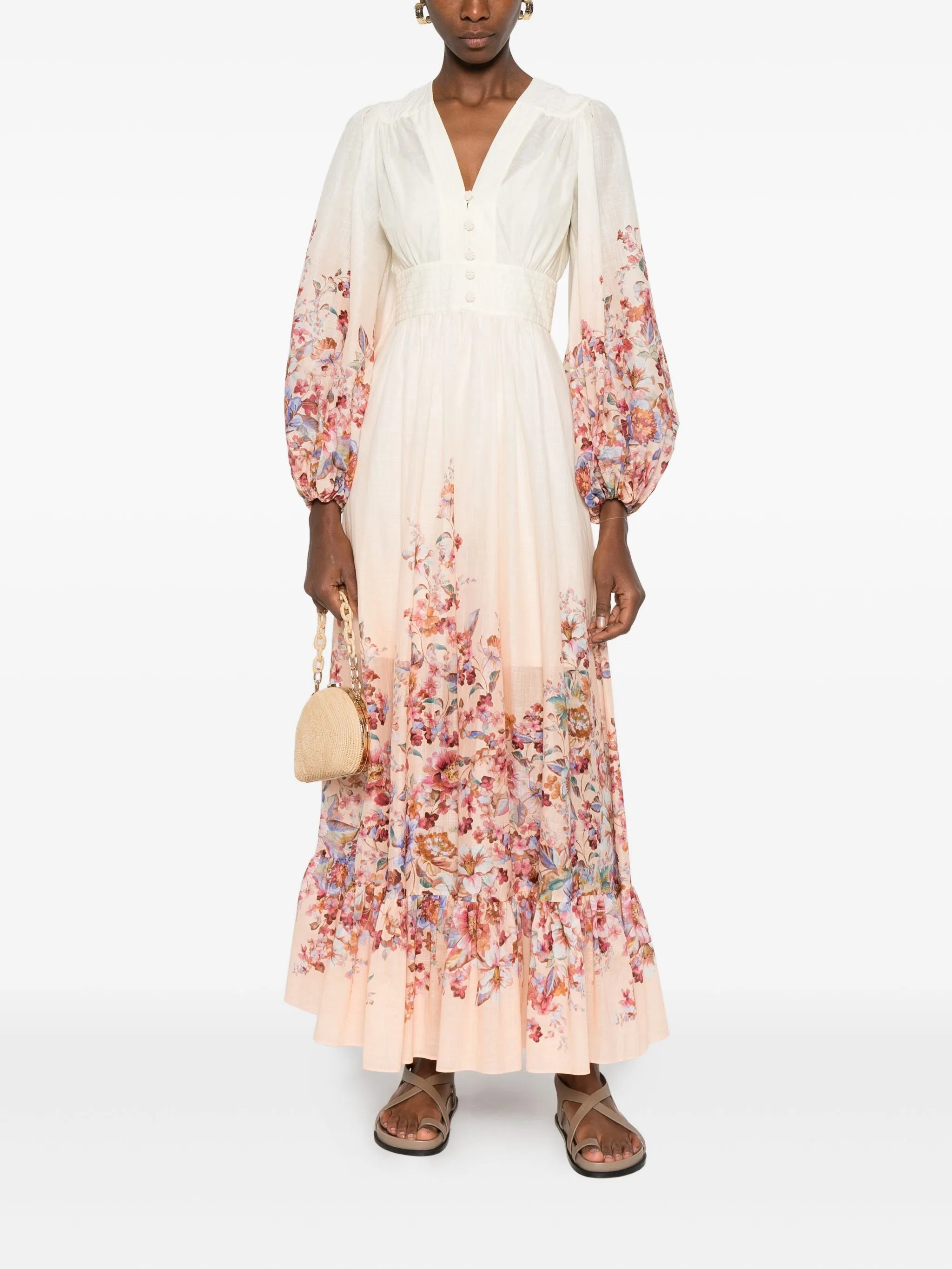 Awaken plunge maxi dress