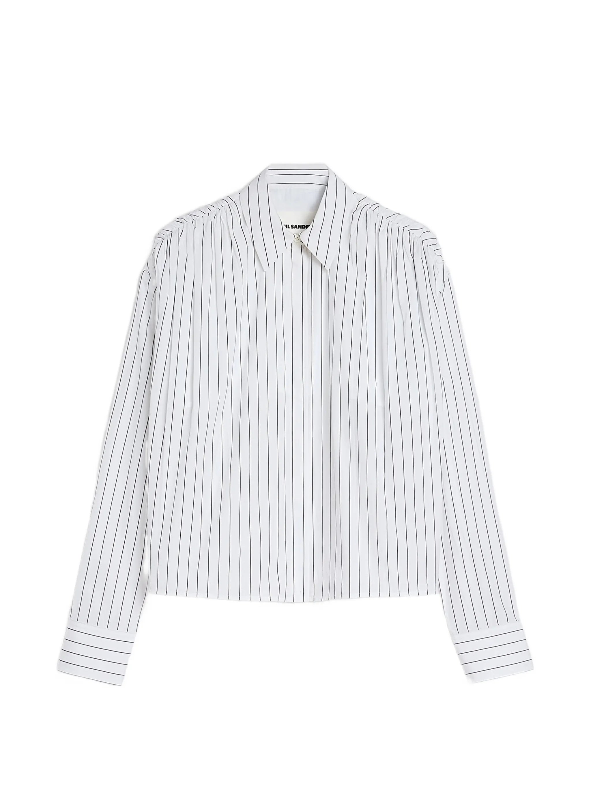 striped-pattern cotton shirt