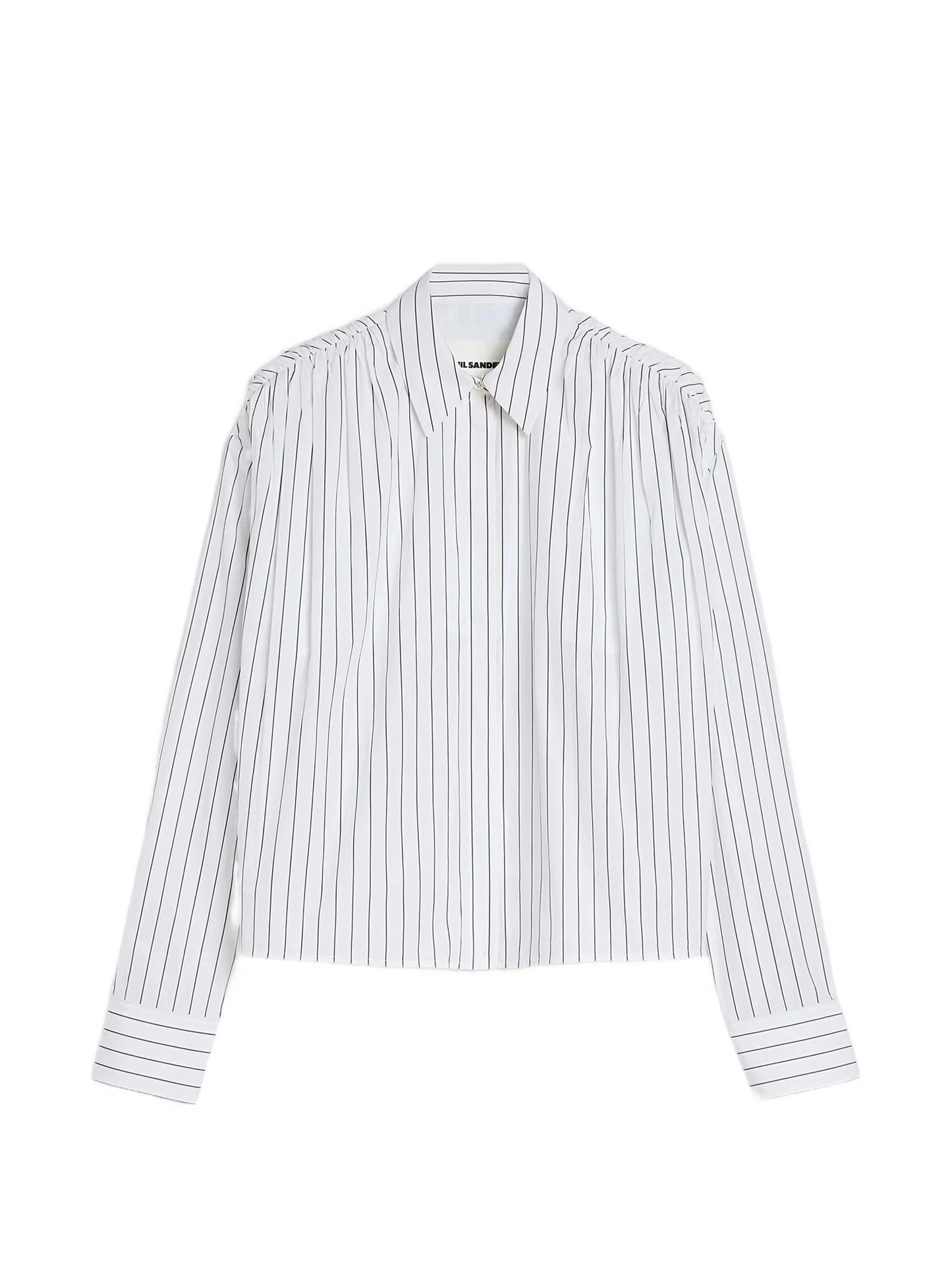 striped-pattern cotton shirt