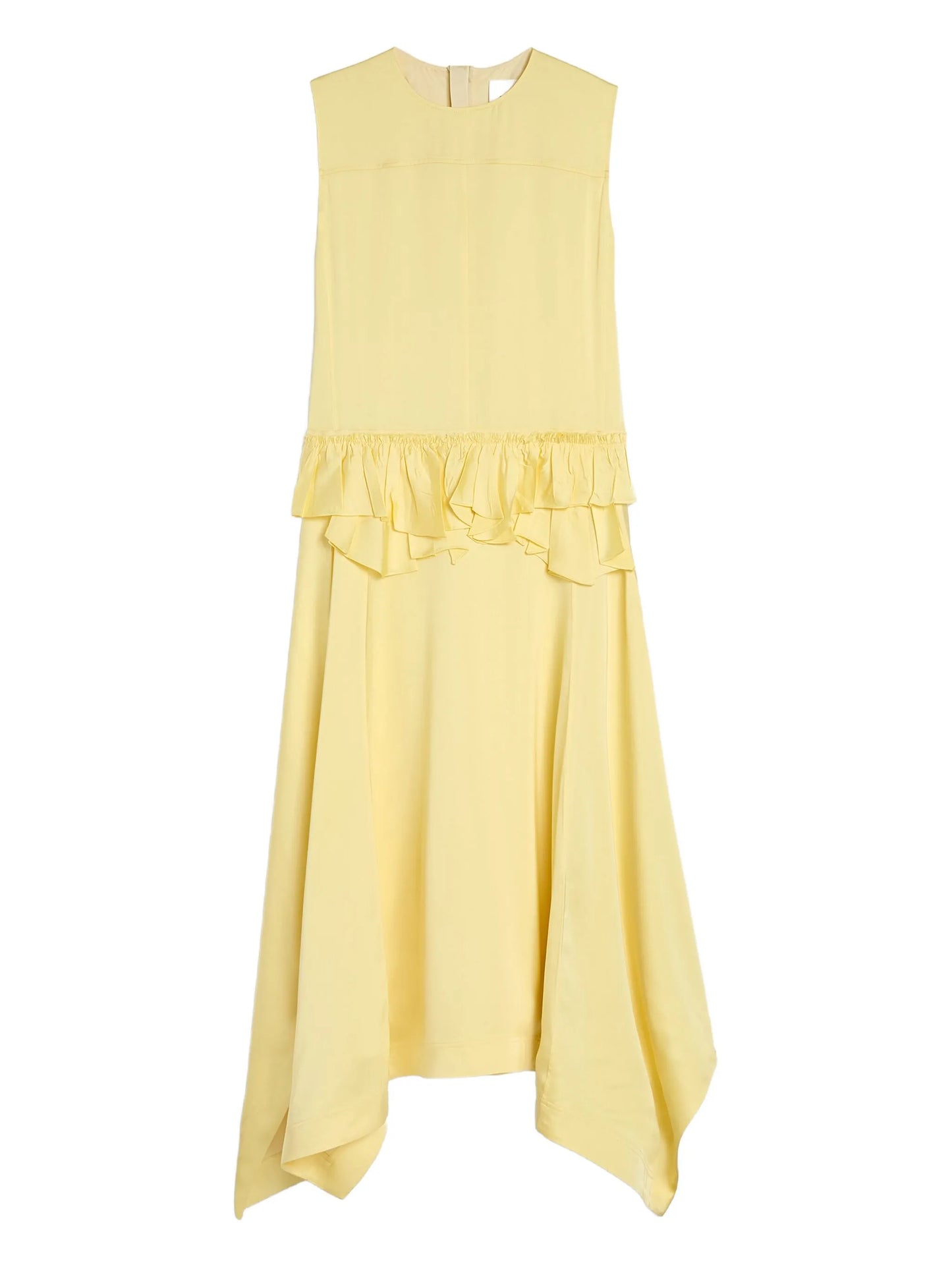 ruffle-detail asymmetrical dress