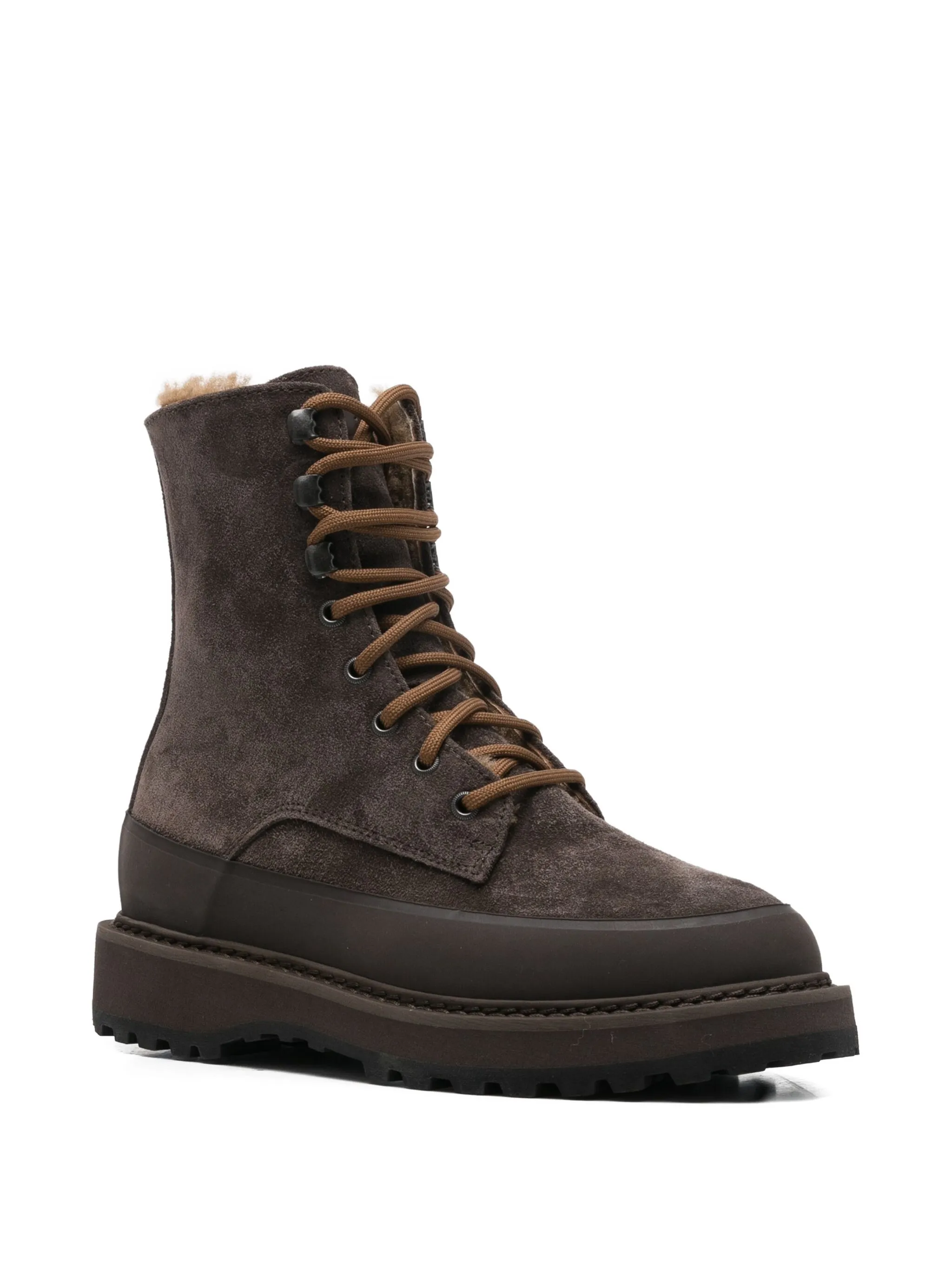 35mm Dolomite lace-up shearling boots