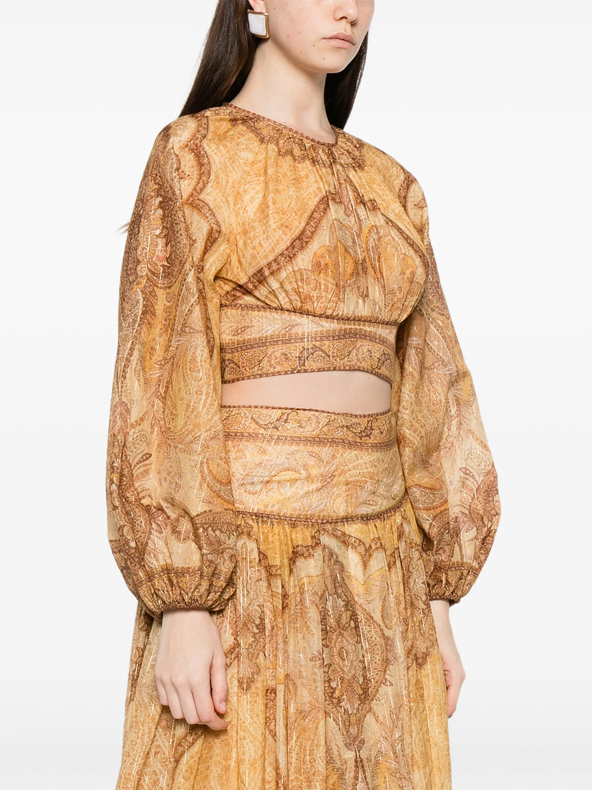 Wanderlust printed blouse
