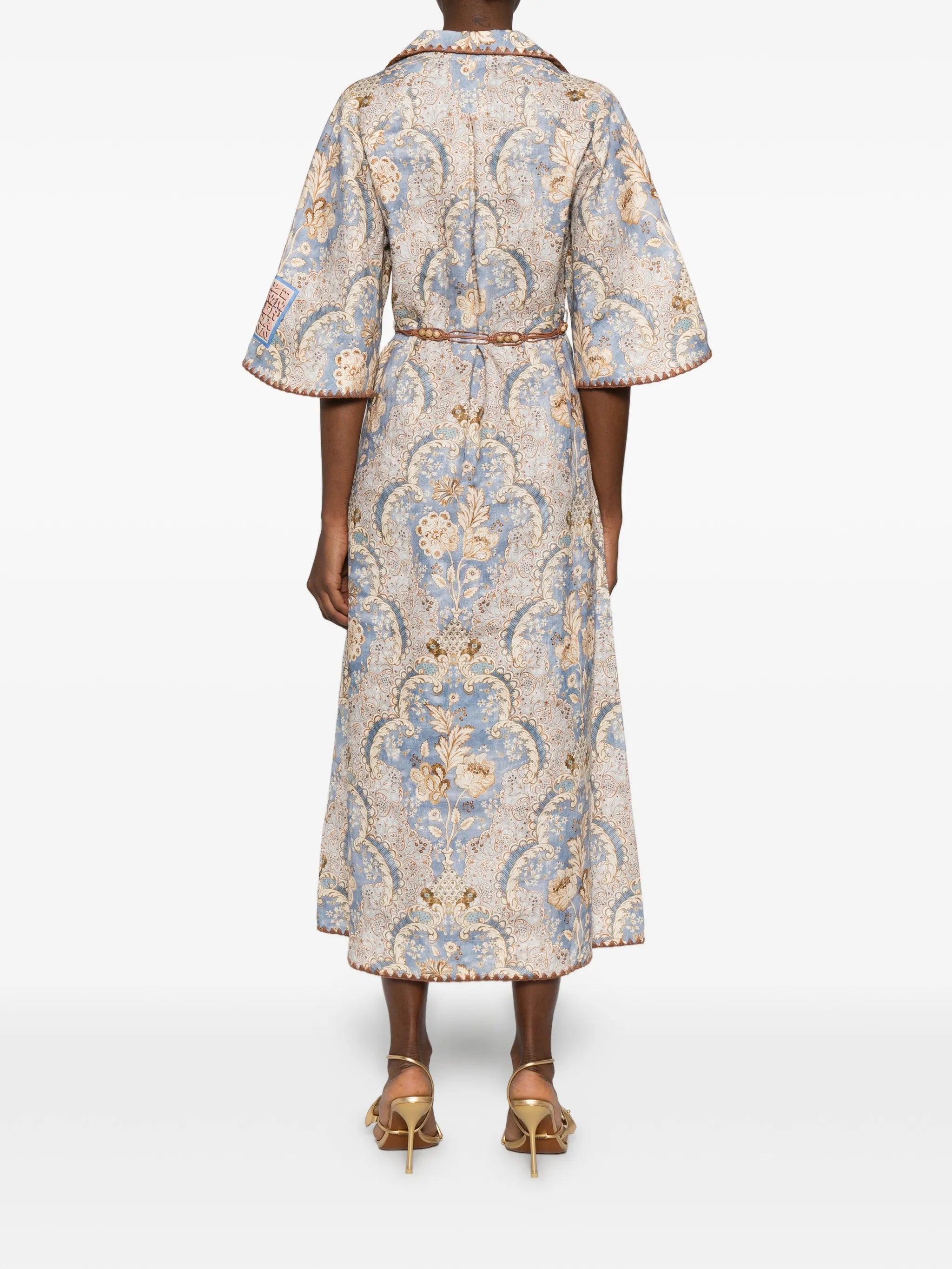 Daylight print midi dress