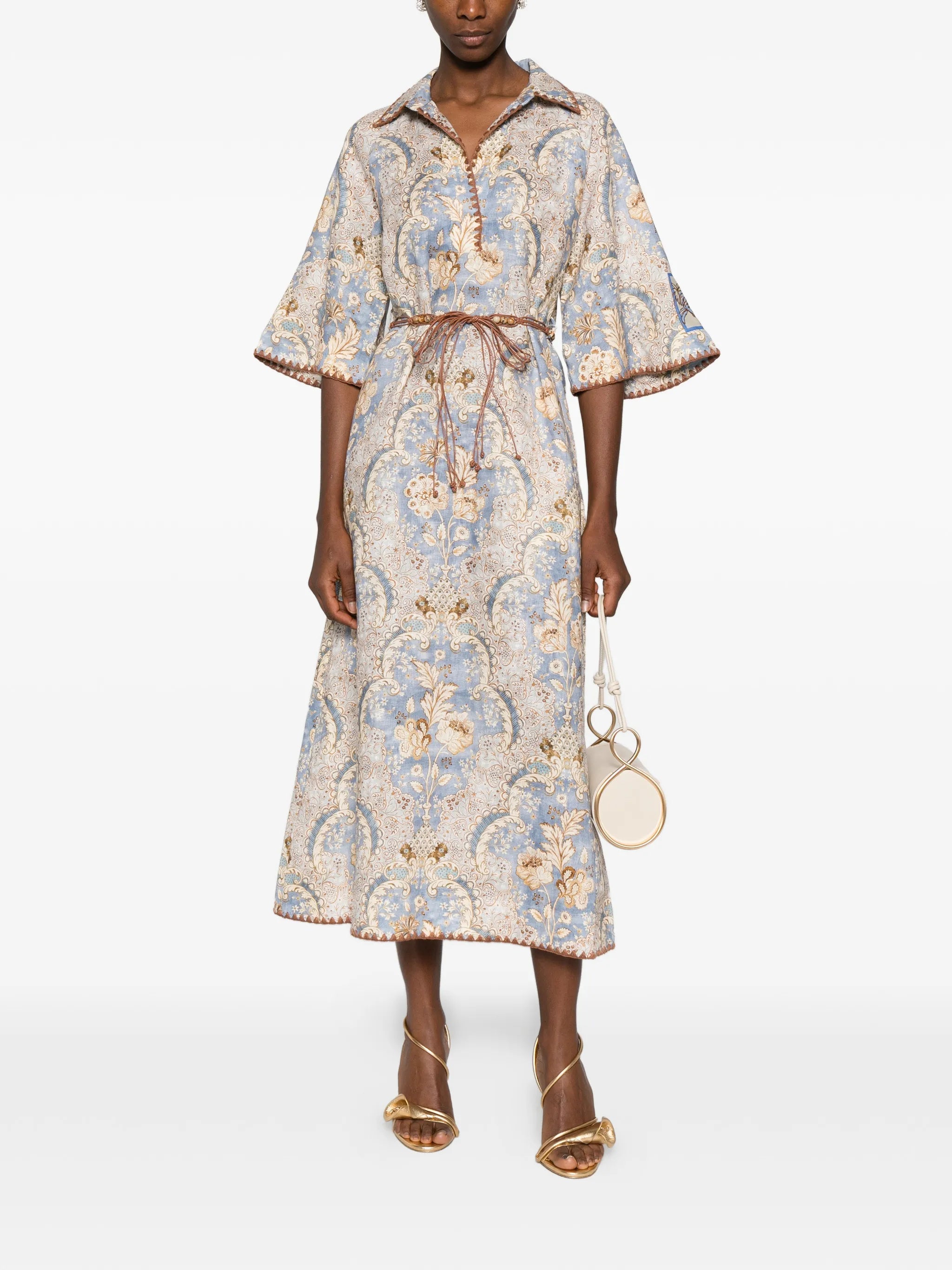 Daylight print midi dress
