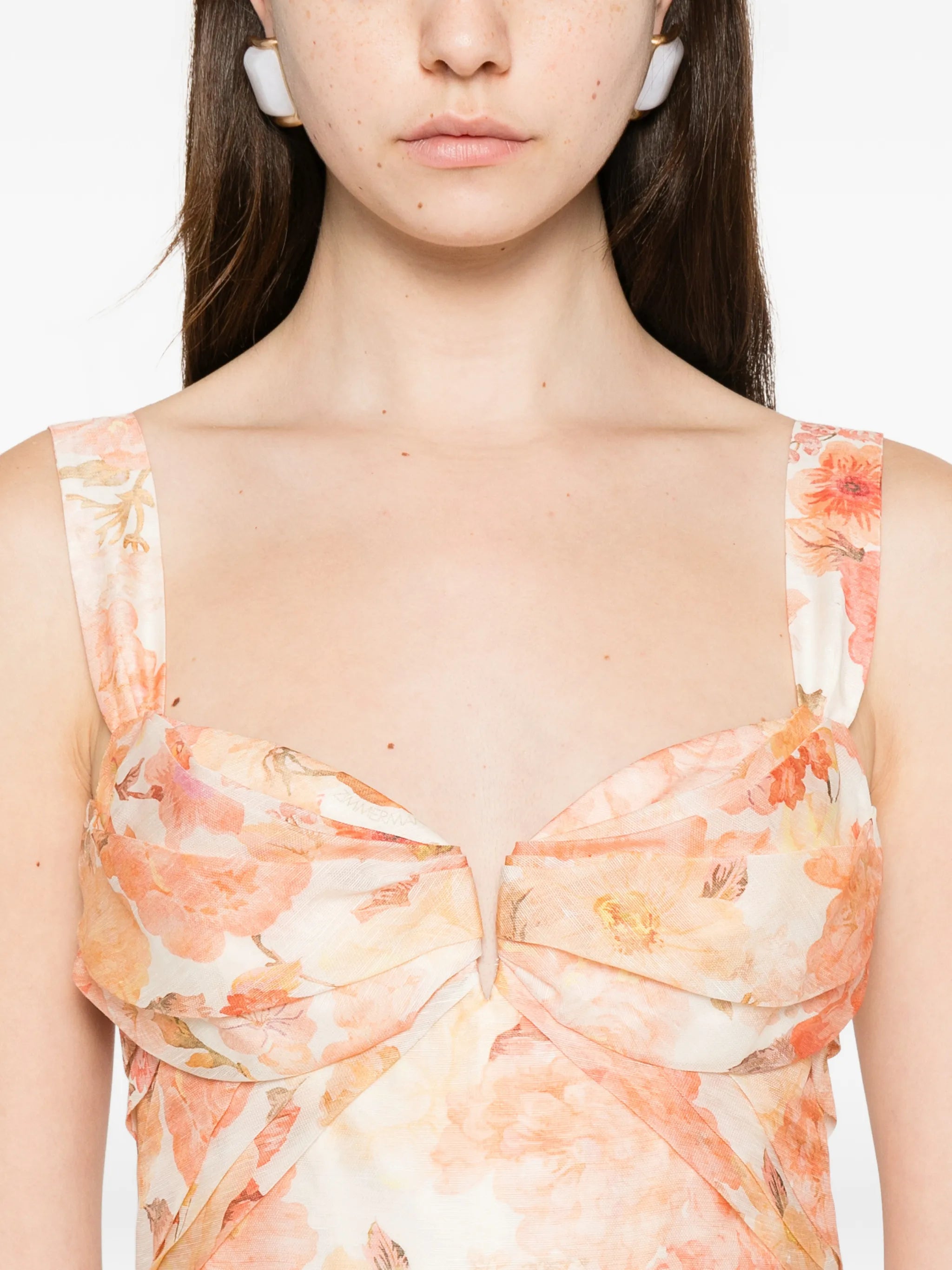 Rebellion floral midi dress