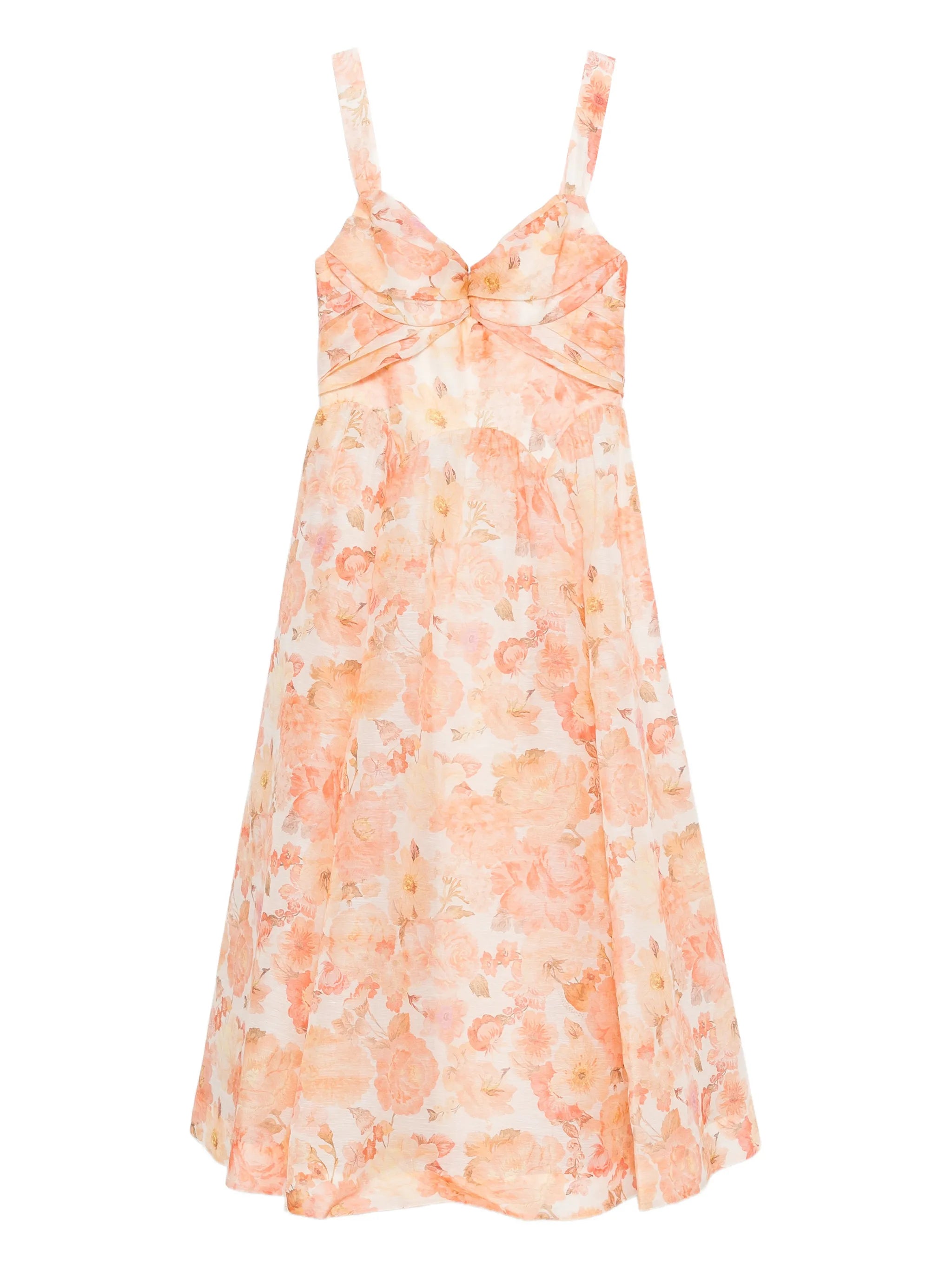 Rebellion floral midi dress