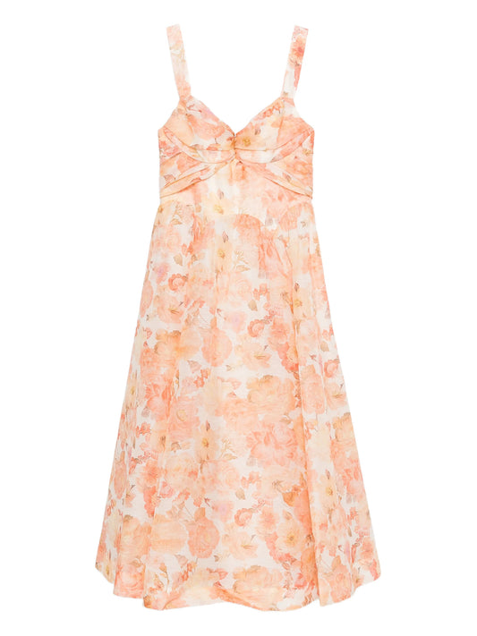 Rebellion floral midi dress