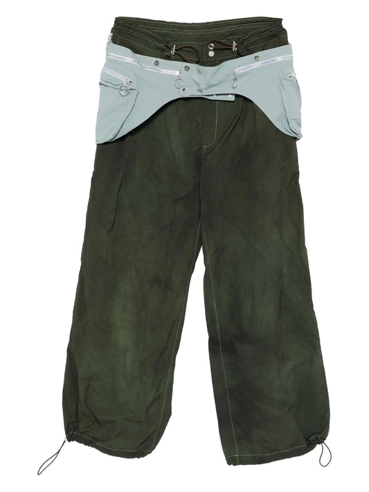 detachable-wrap trousers