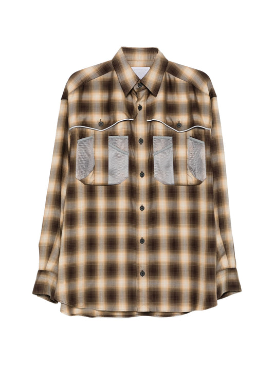 plaid-pattern shirt