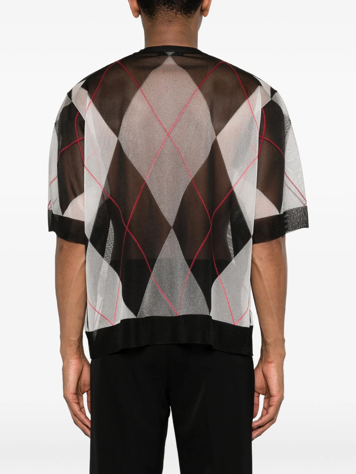 argyle oversized T-shirt